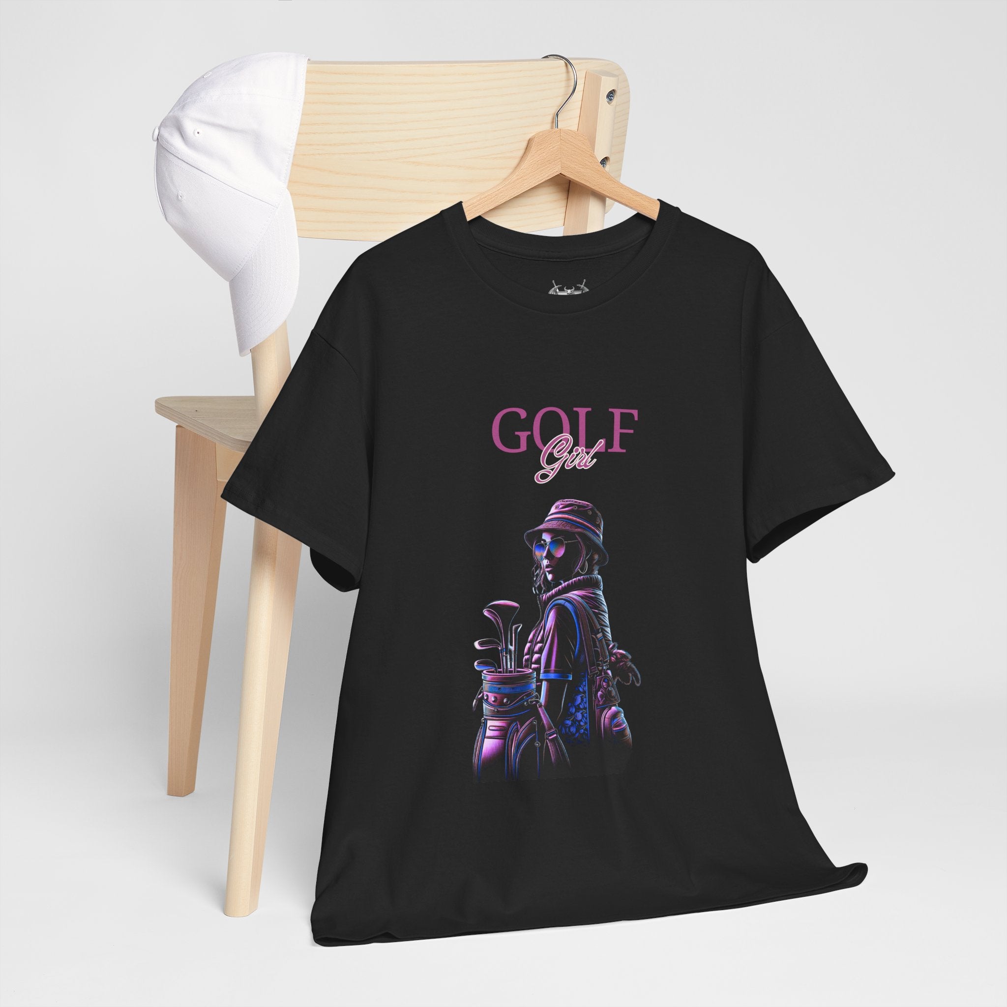 Golf Girl Unisex Heavy Cotton Tee - Stylish Golf Apparel for Enthusiasts