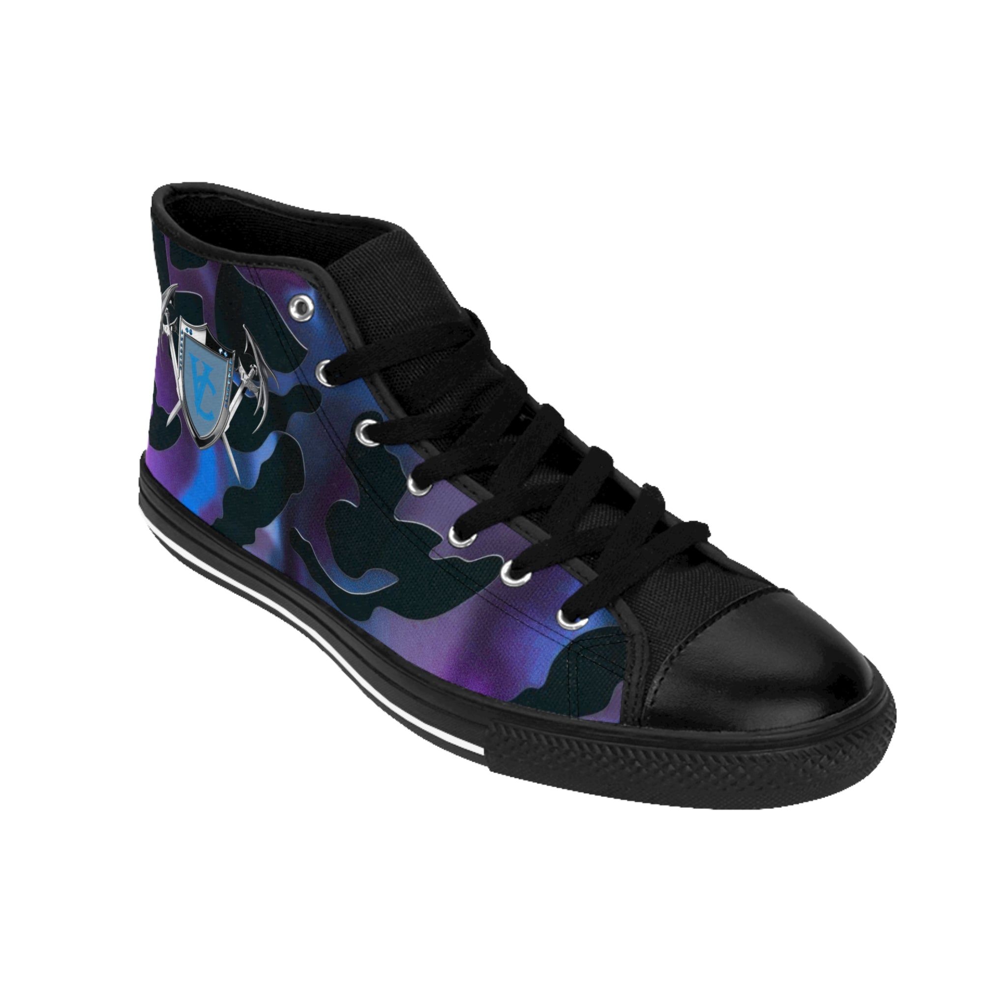 Men's Classic Sneakers - Bold Camo Design for Trendsetters