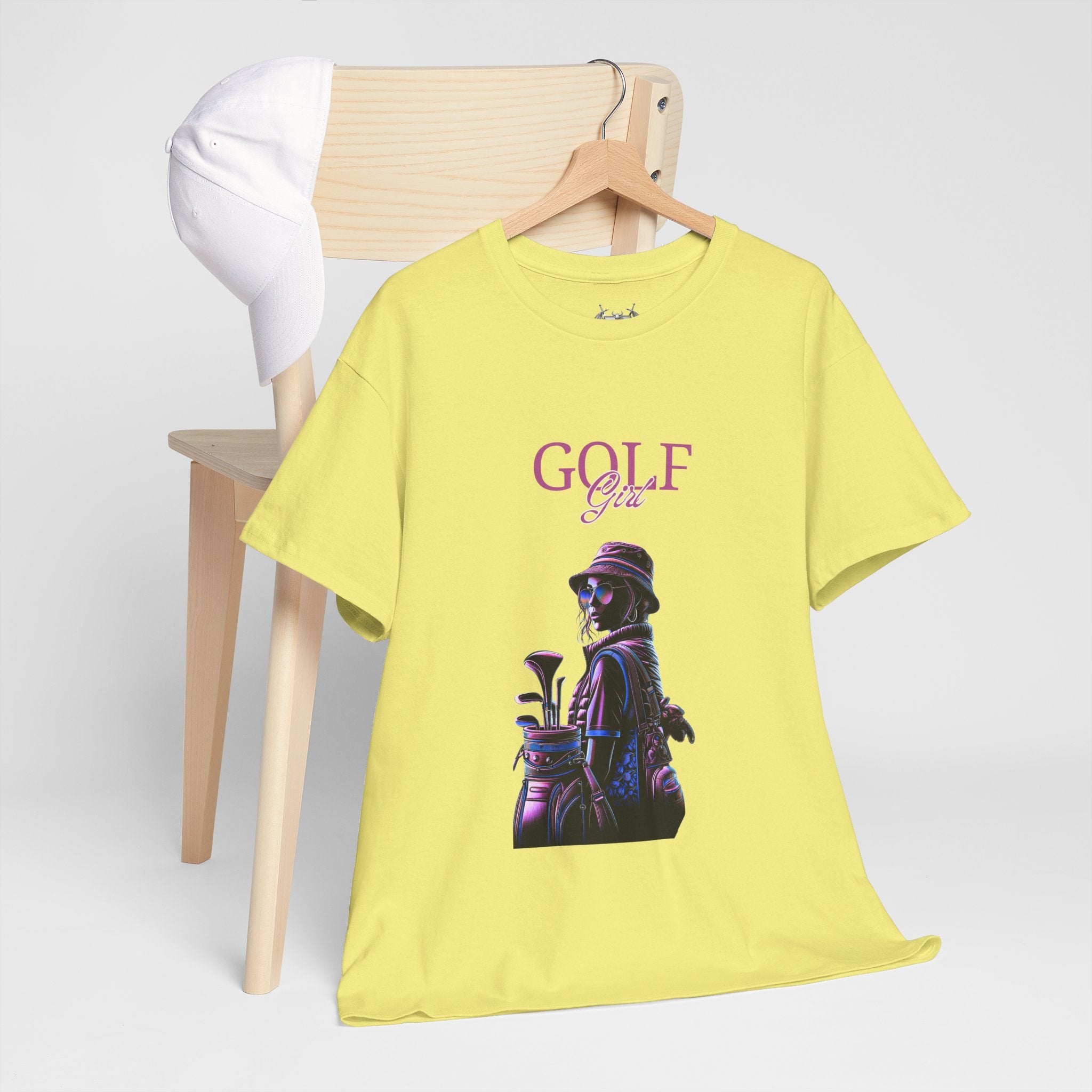 Golf Girl Unisex Heavy Cotton Tee - Stylish Golf Apparel for Enthusiasts