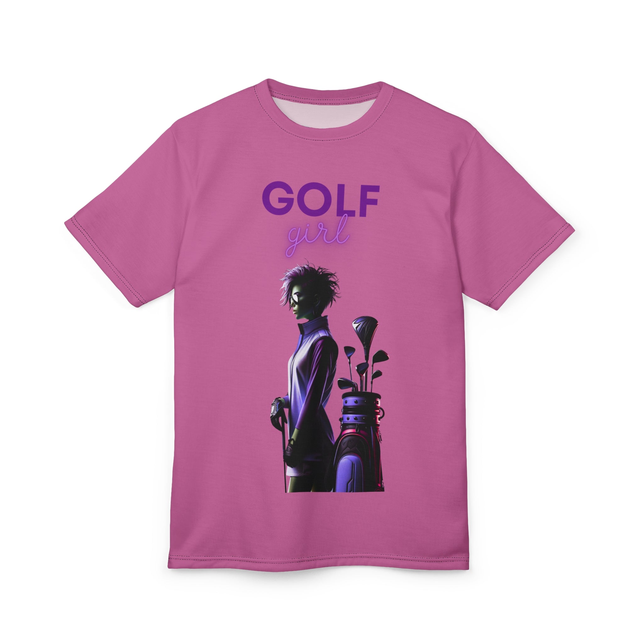 Golf Girl Unisex Cut & Sew Tee - Stylish Gamer Apparel for Golf Lovers