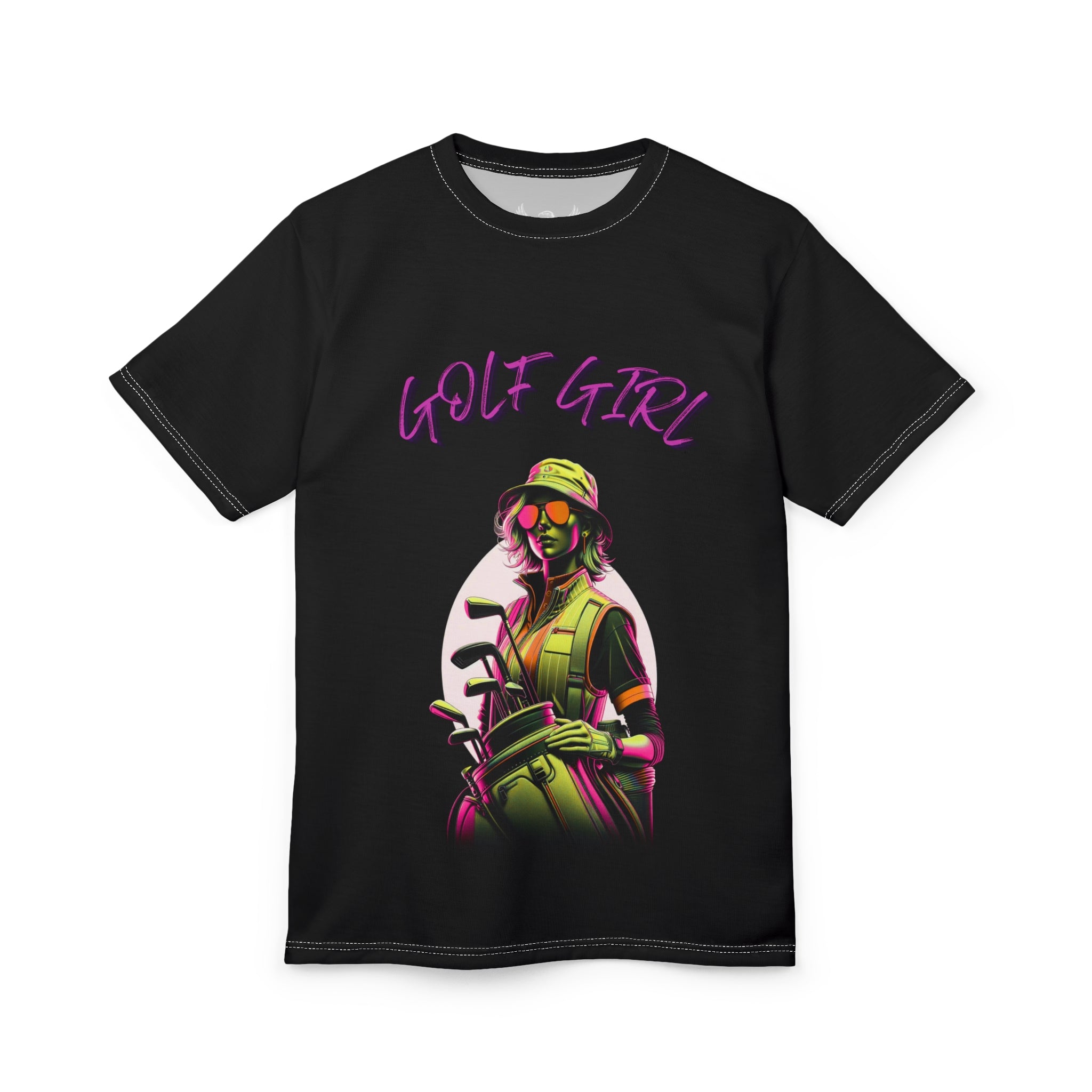Golf Girl Unisex Cut & Sew Tee - Vibrant Graphic Tee for Golf Enthusiasts