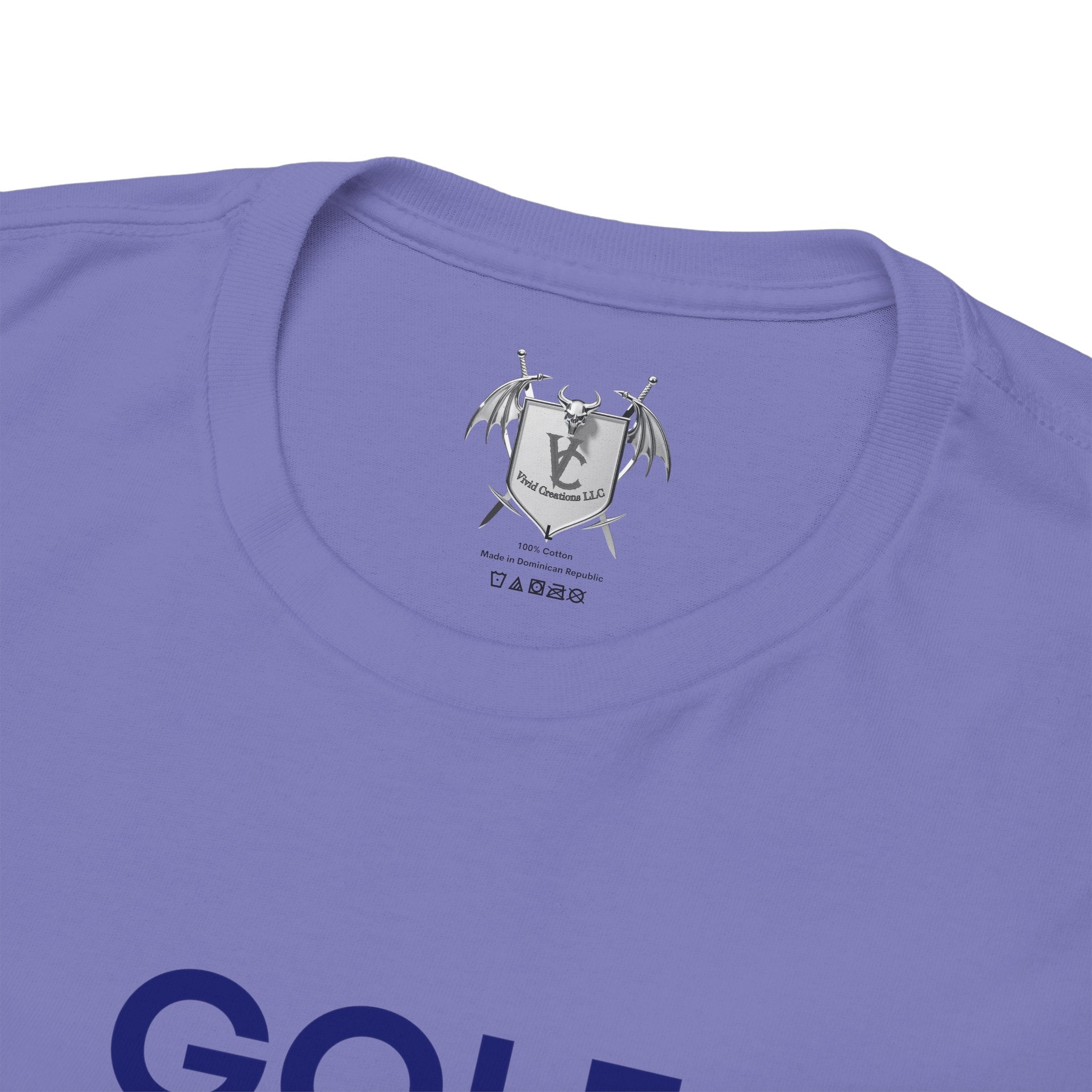 Golf Enthusiast Unisex Heavy Cotton Tee - Vibrant Golfer Design