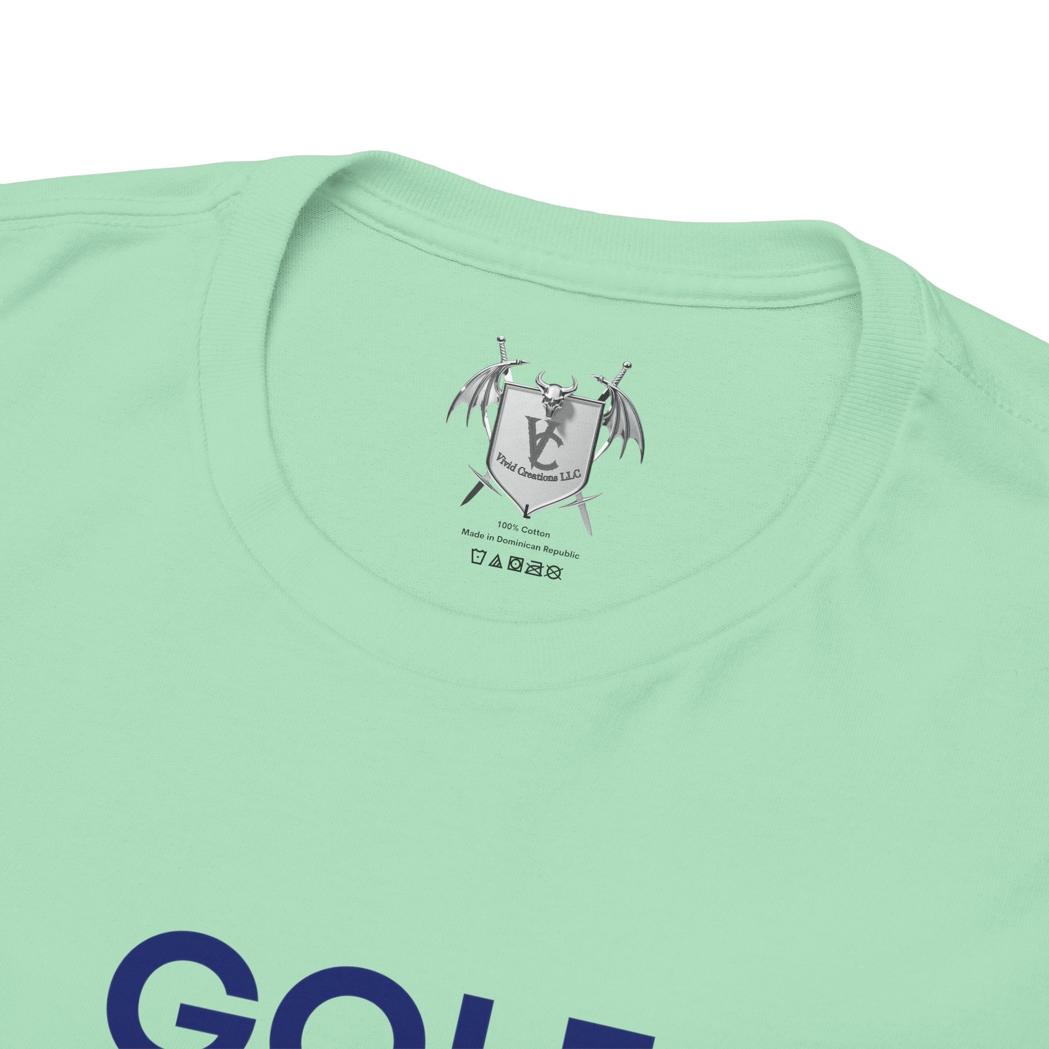 Golf Enthusiast Unisex Heavy Cotton Tee - Vibrant Golfer Design