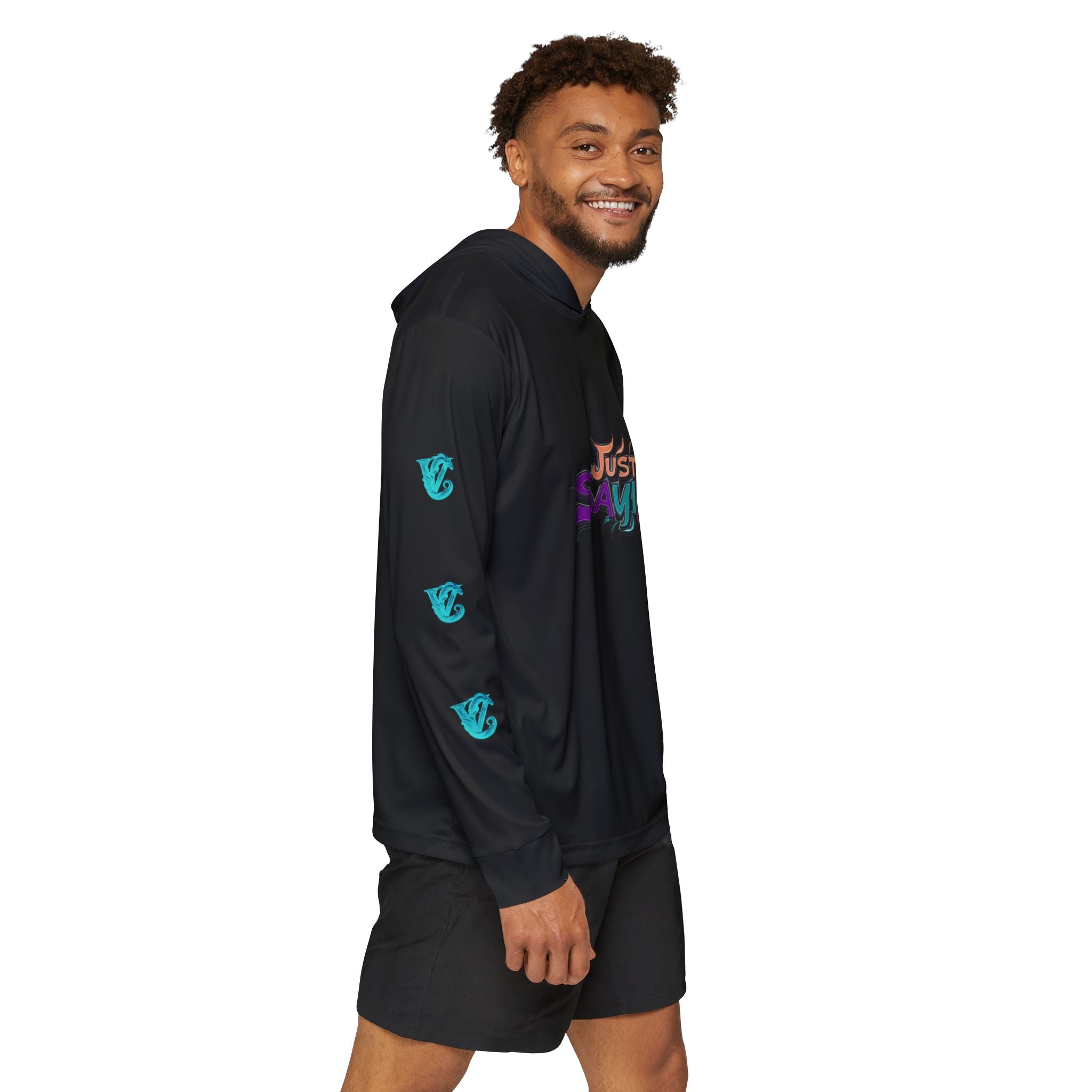 Men's Sports Warmup Hoodie, Just sayin Sports Hoodie