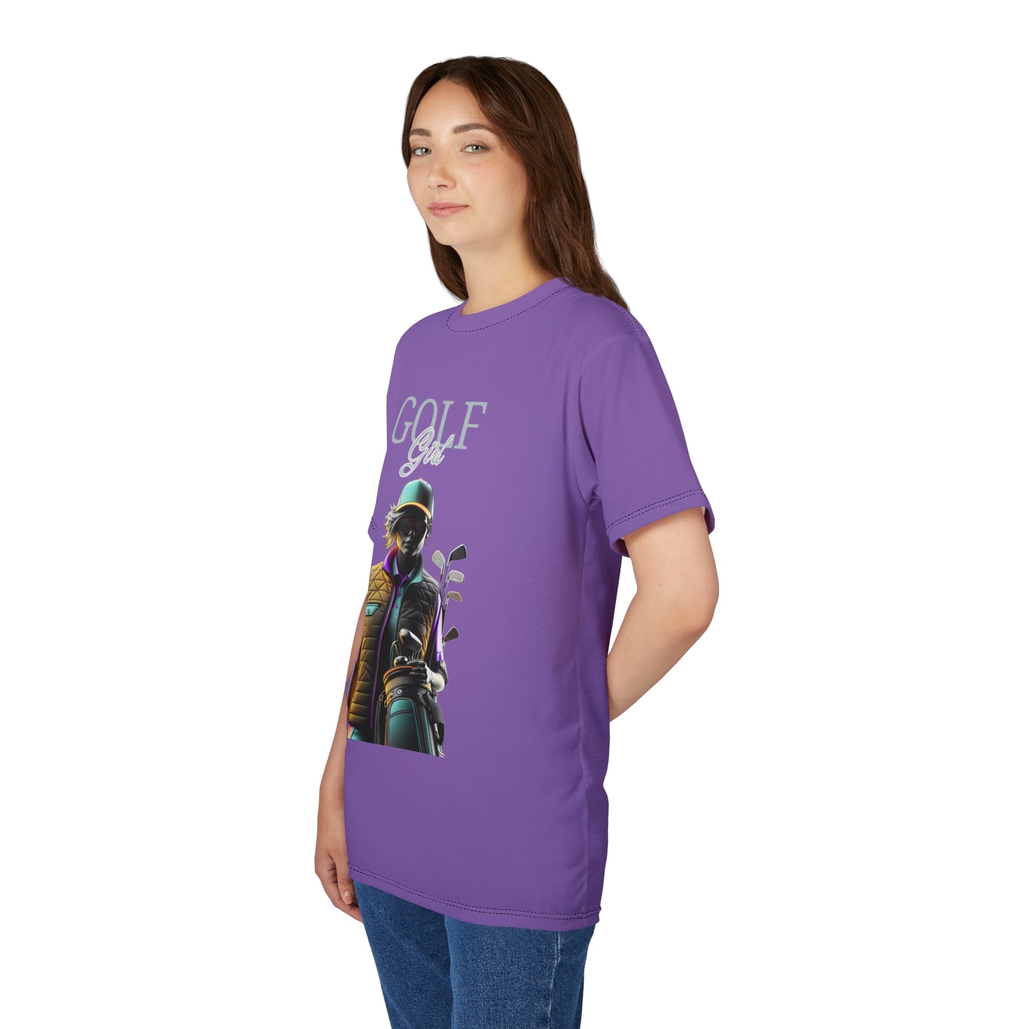 Golf Girl Unisex Cut & Sew Tee - Perfect for Golf Enthusiasts