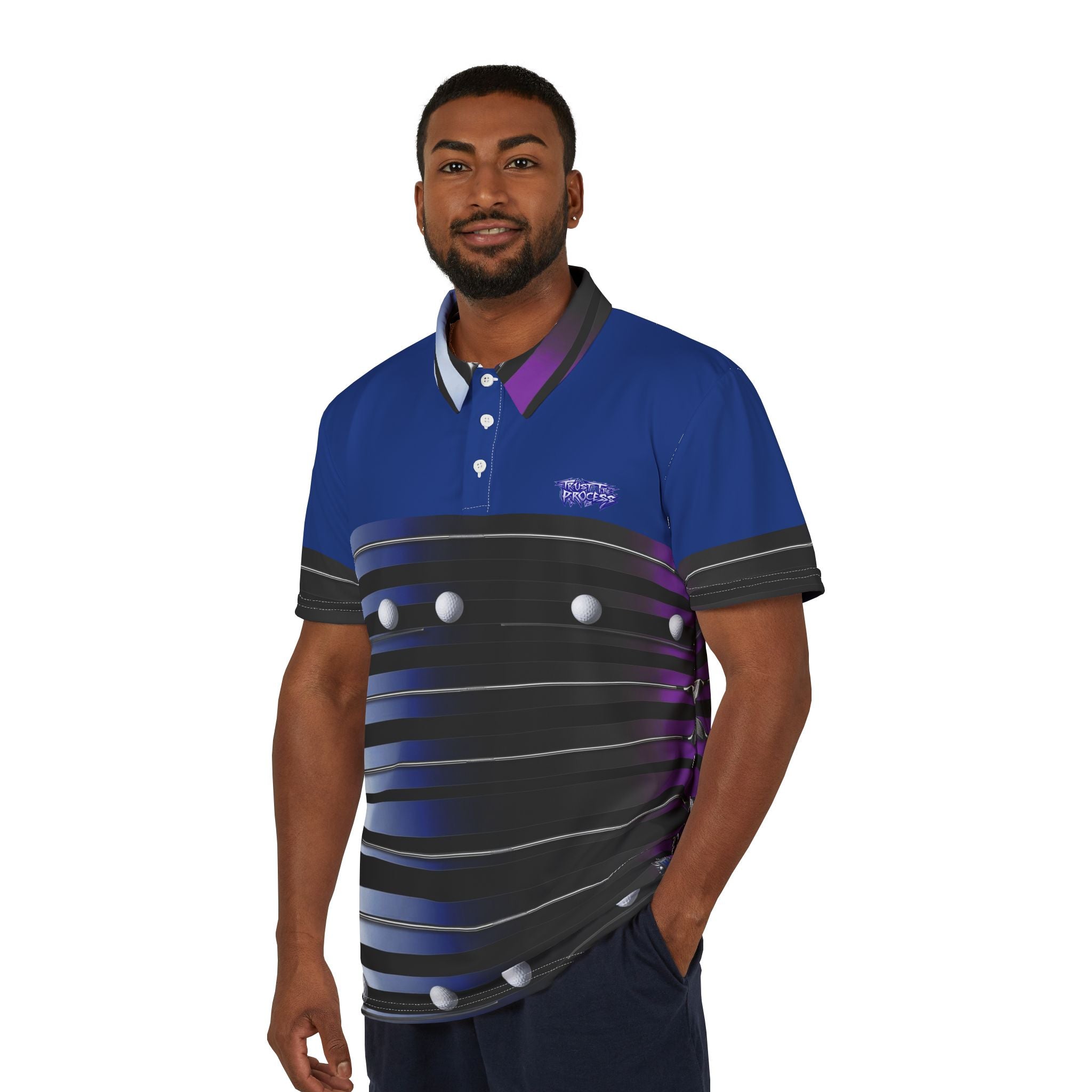 Modern Graphic Unisex Polo Shirt - Stylish and Unique Design for Casual Wear