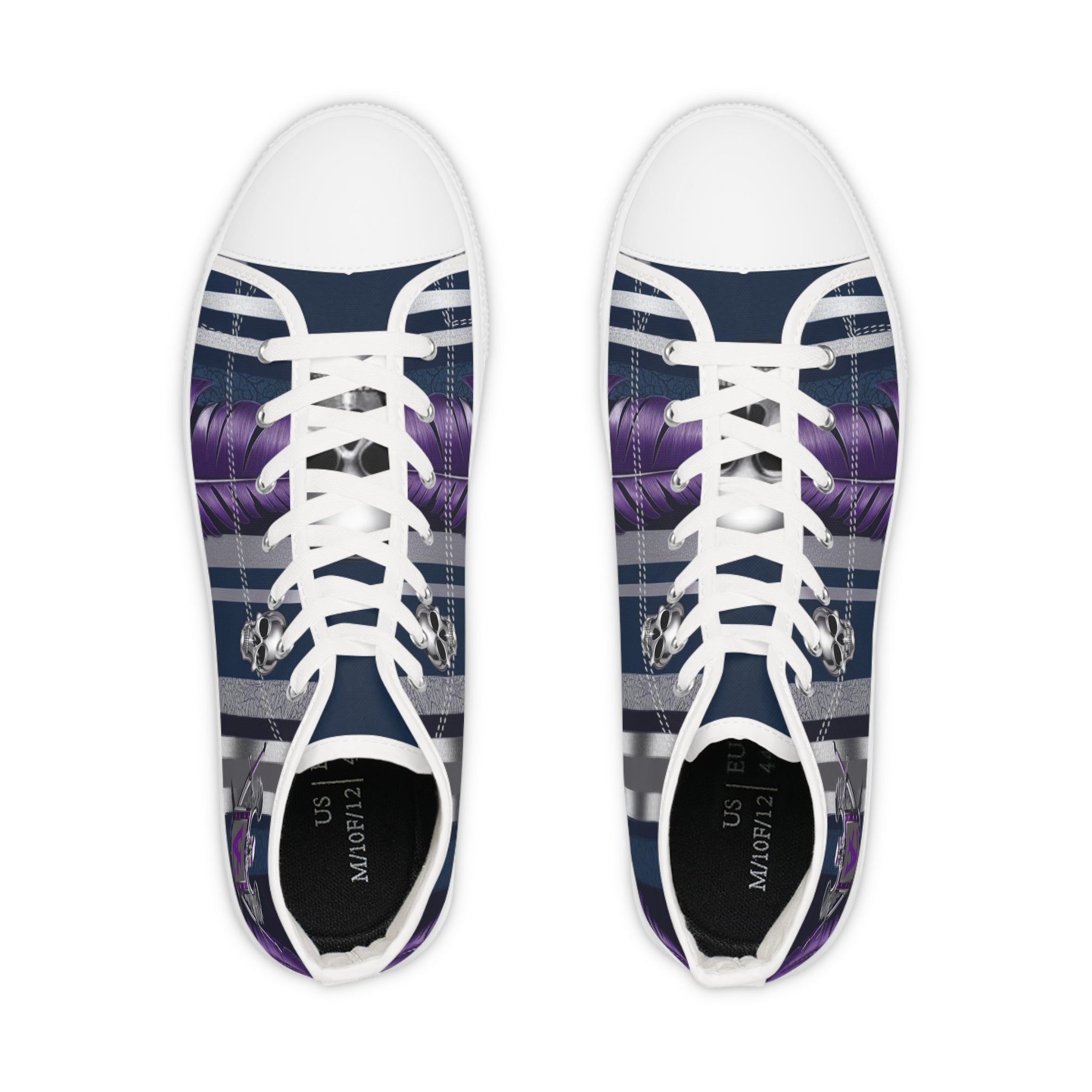 Stylish High Top Sneakers with Unique Abstract Design
