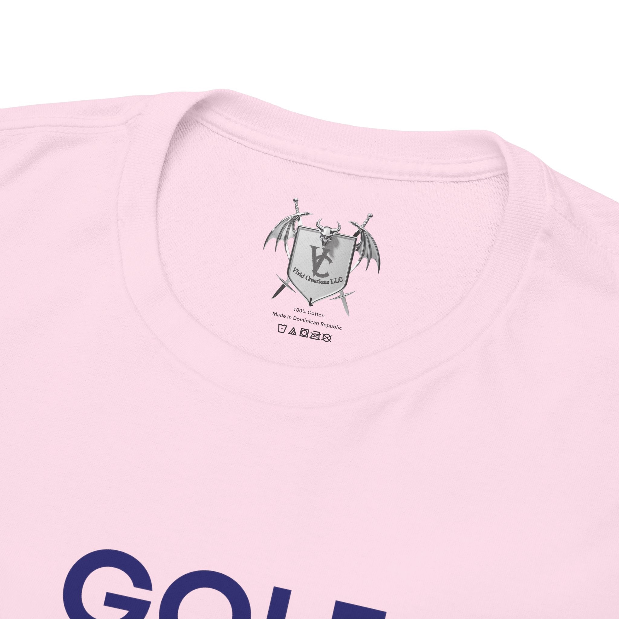 Golf Enthusiast Unisex Heavy Cotton Tee - Vibrant Golfer Design