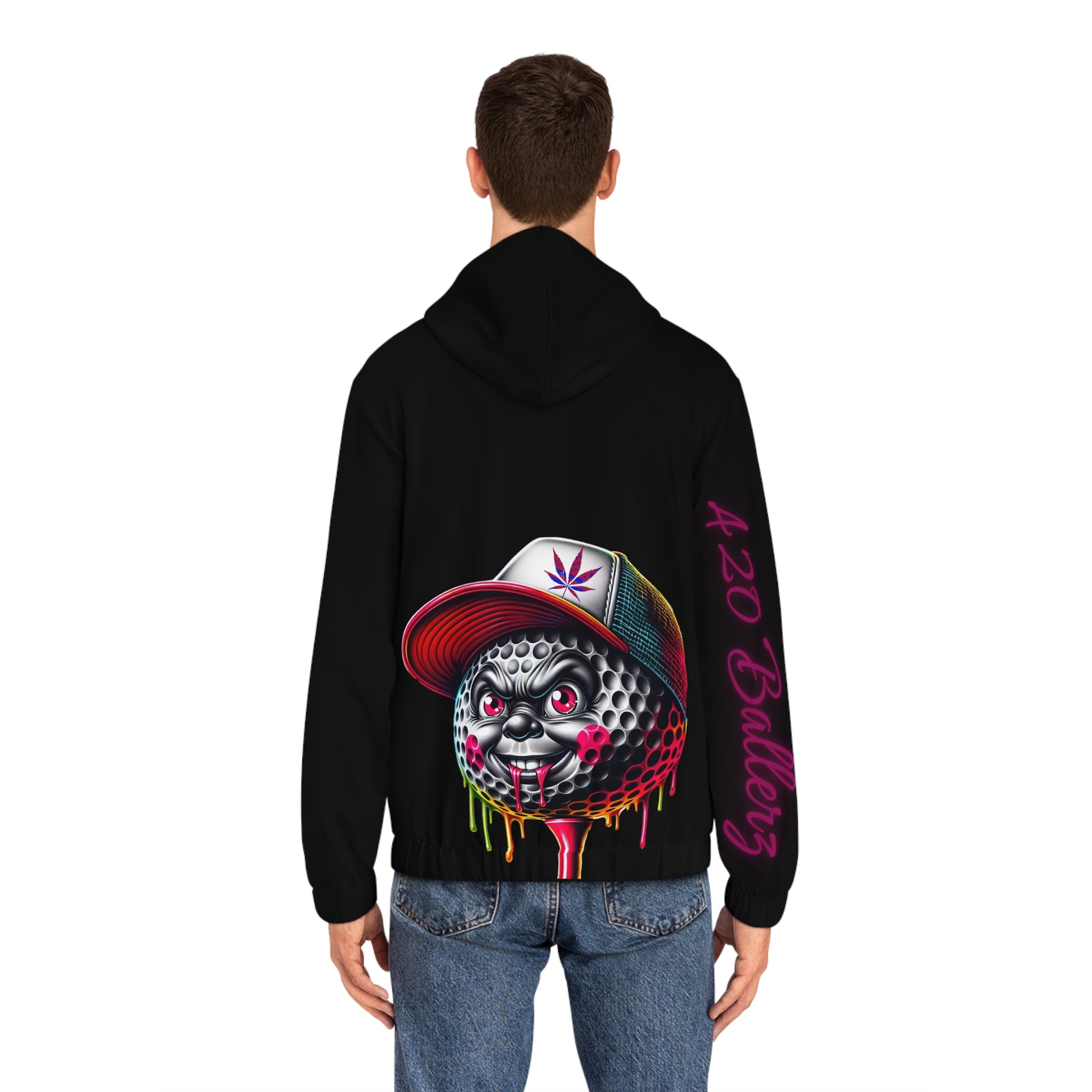 420 Ballerz 008 Hoodie, Full-Zip Golf Hoodie