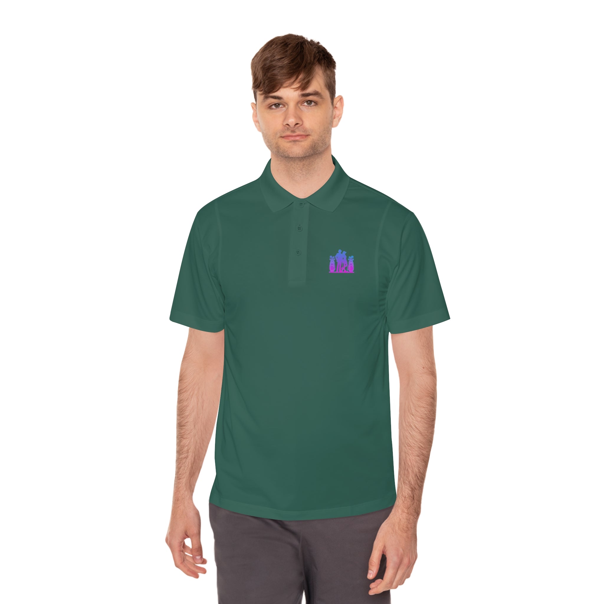 Men's Sport Polo Shirt - Casual Style with Graphic Design for Active Lifestyle
