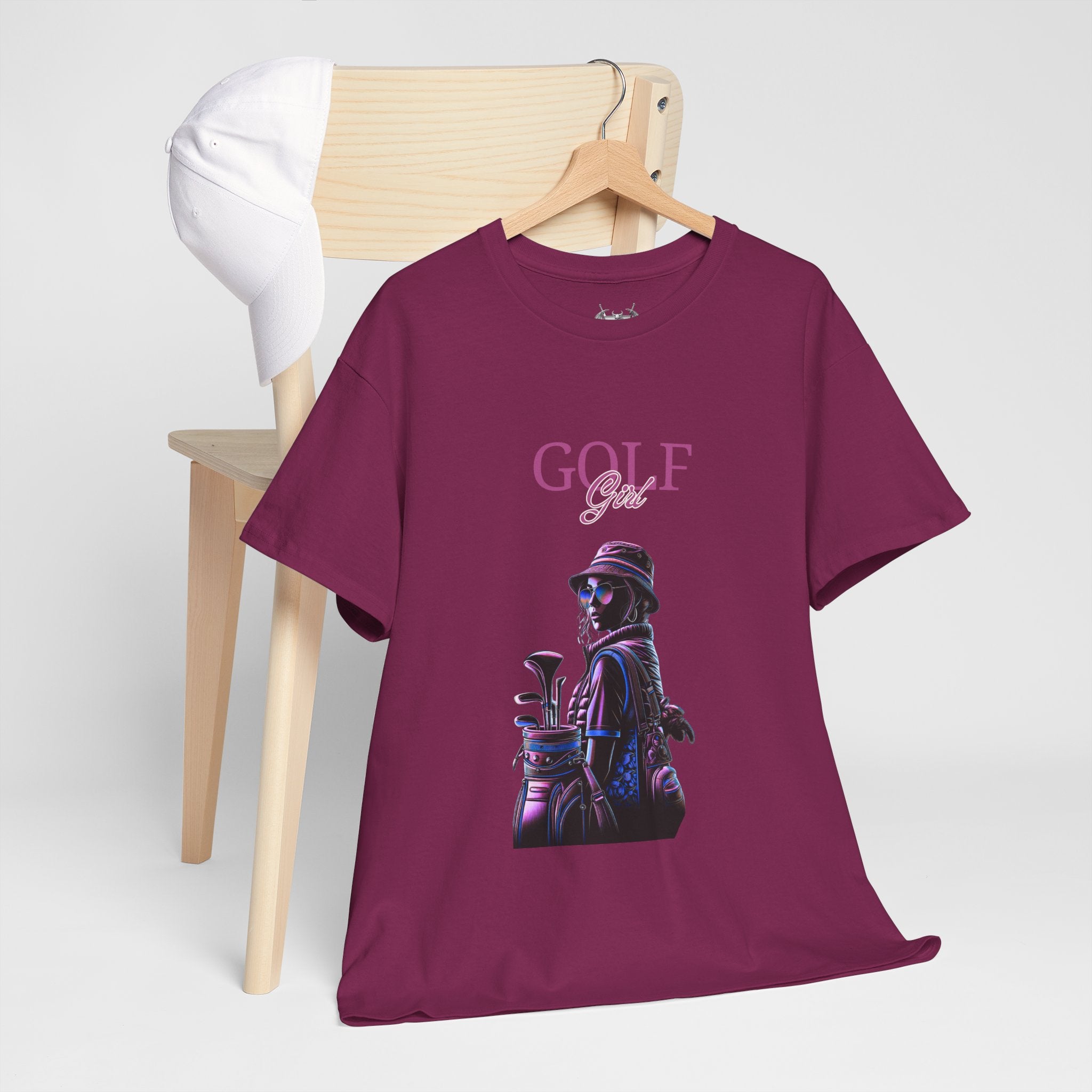 Golf Girl Unisex Heavy Cotton Tee - Stylish Golf Apparel for Enthusiasts