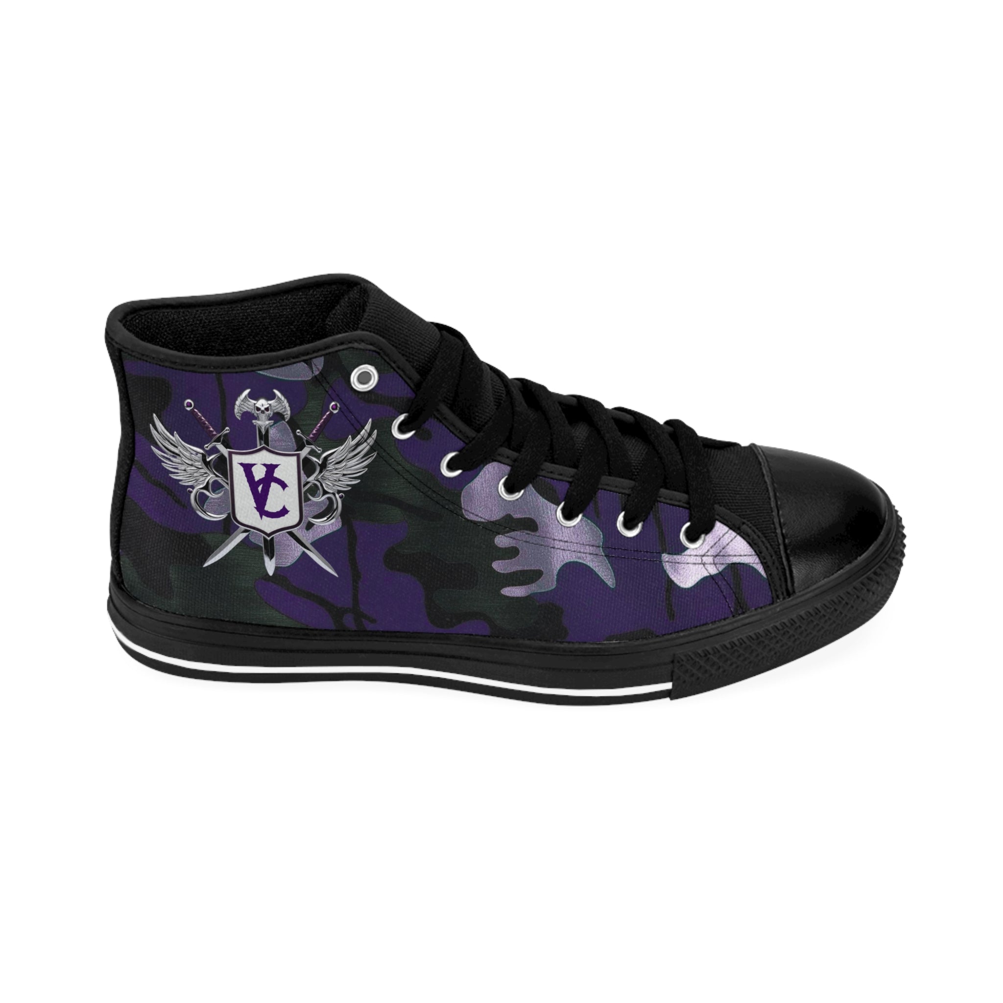 Men's Classic Camouflage Sneakers with Floral Design