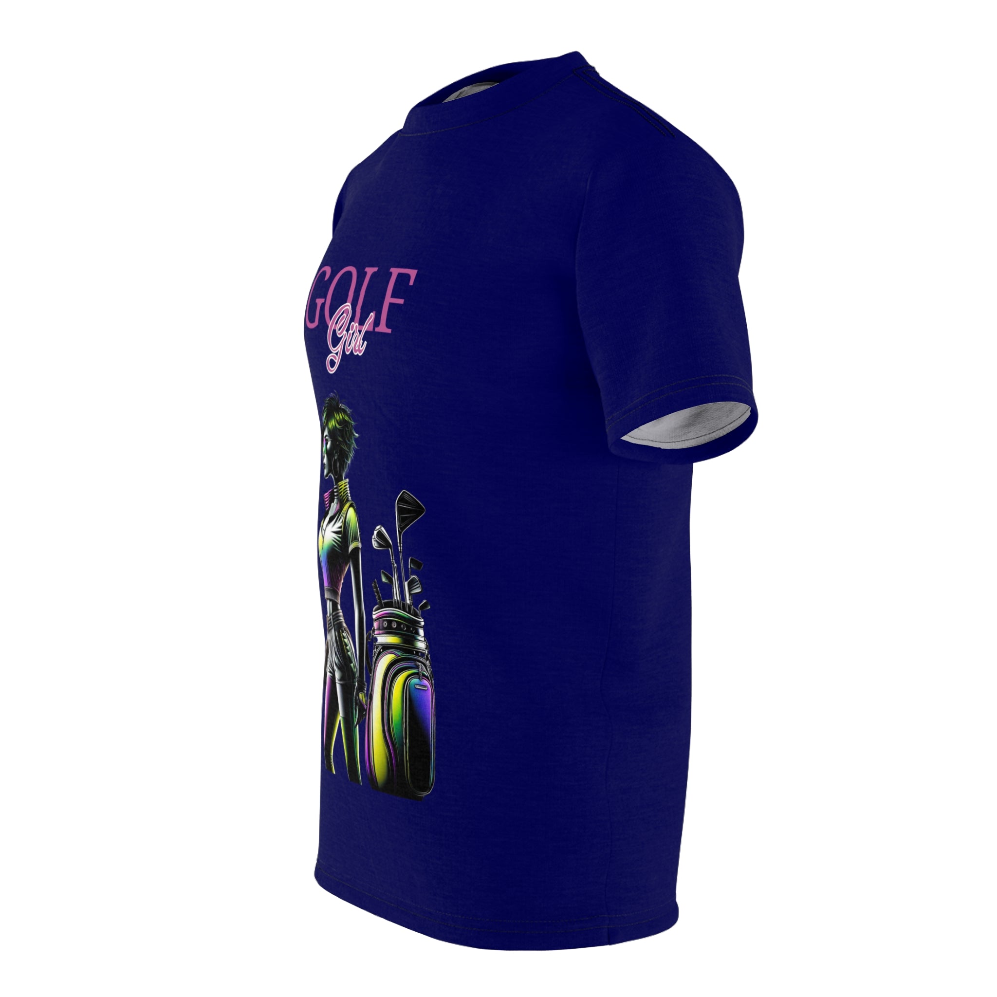 Golf Girl Unisex Cut & Sew Tee - Vibrant Graphic Design for Golf Enthusiasts