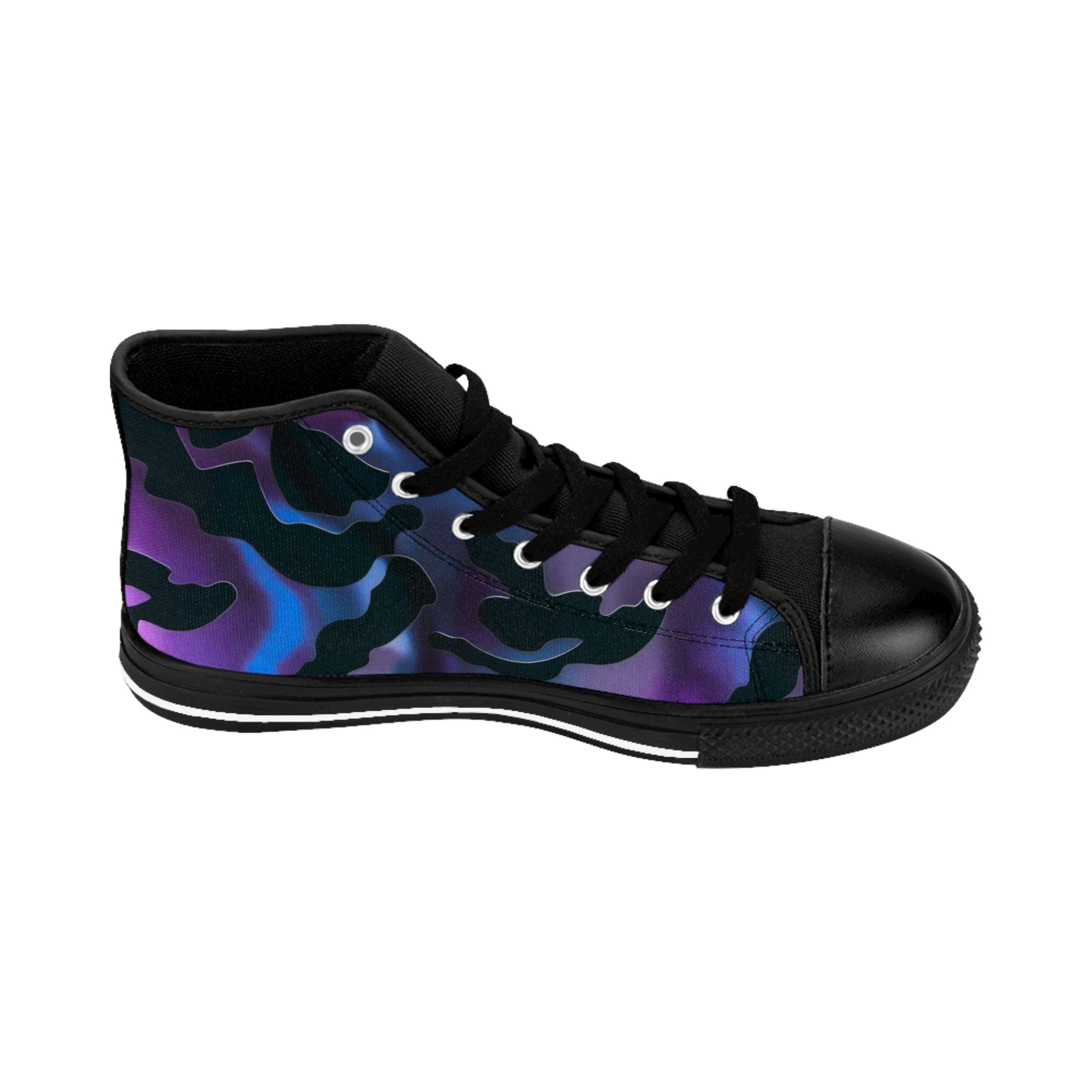 Men's Classic Sneakers - Bold Camo Design for Trendsetters