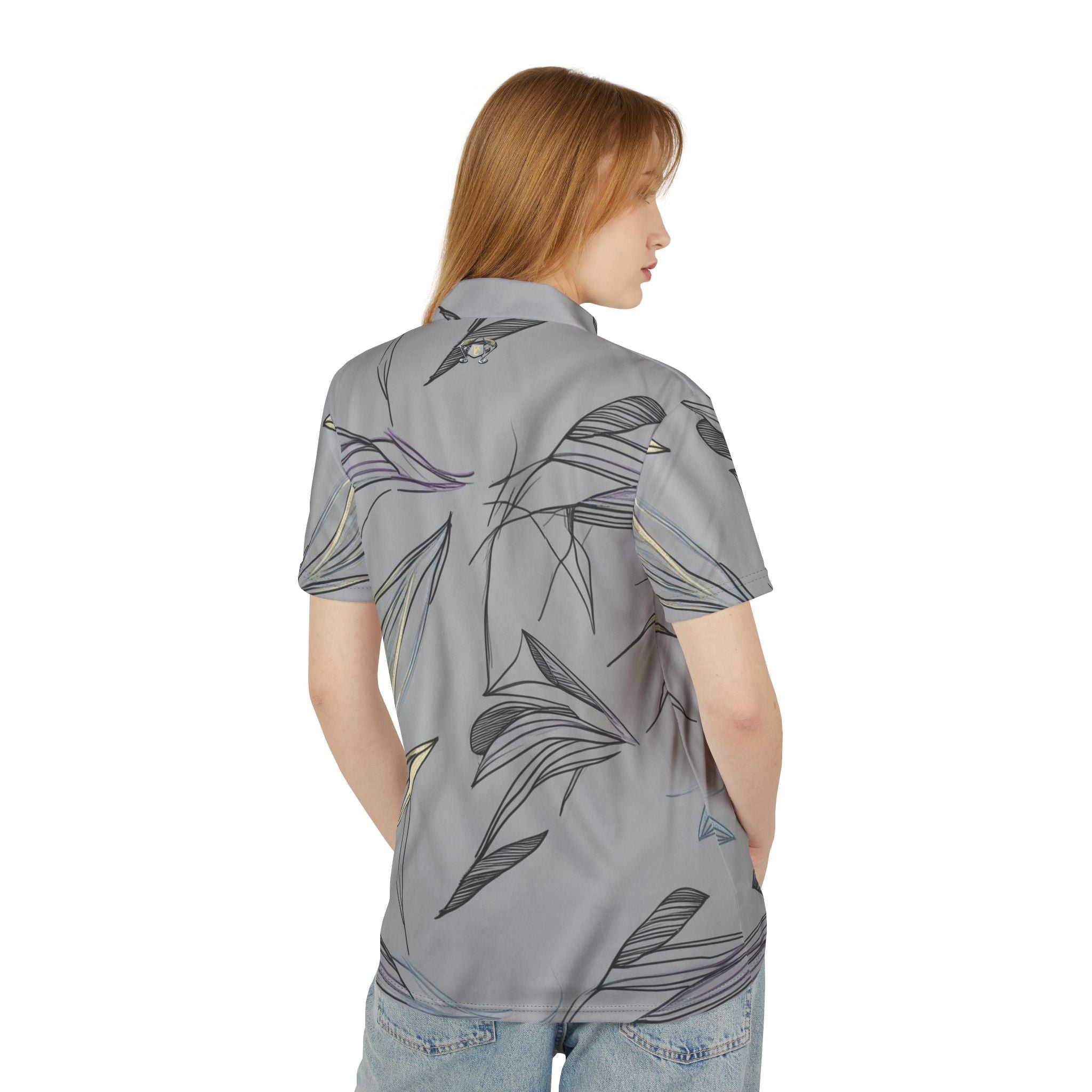 Trendy Floral Unisex Polo Shirt - Perfect for Casual Outings & Summer Gatherings