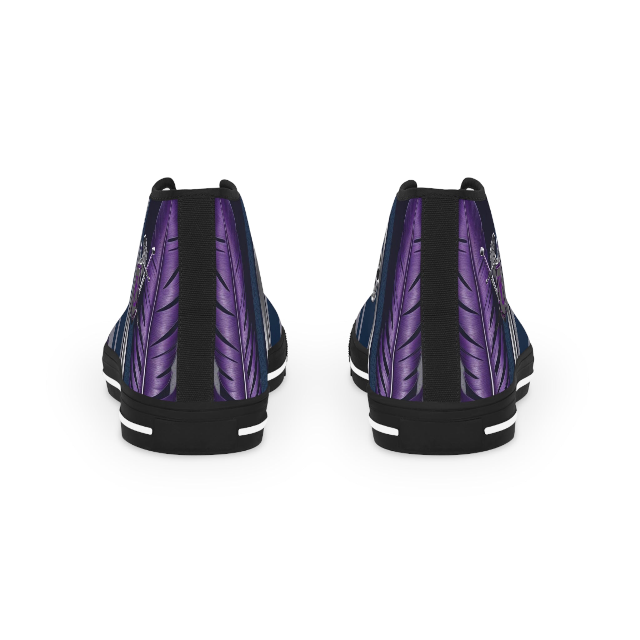 Stylish High Top Sneakers with Unique Abstract Design
