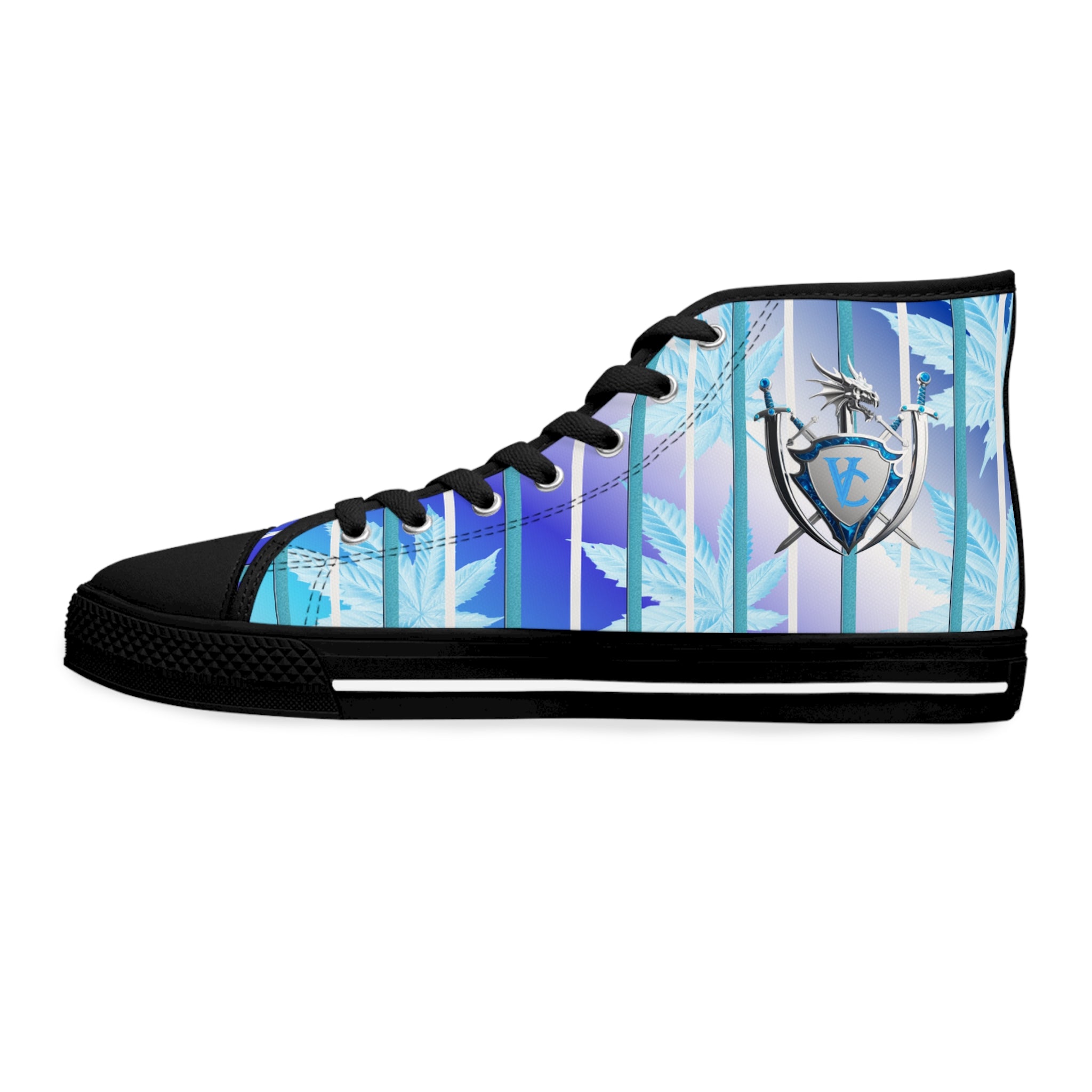 Stylish Women's High Top Sneakers with Feathers Design - Trendy Casual Footwear