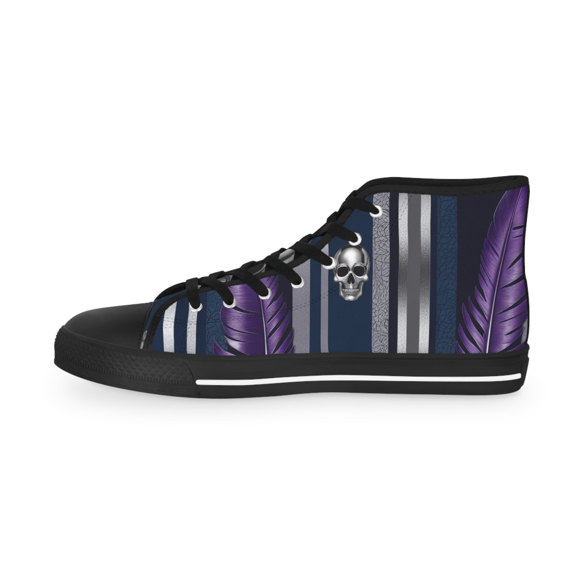 Stylish High Top Sneakers with Unique Abstract Design