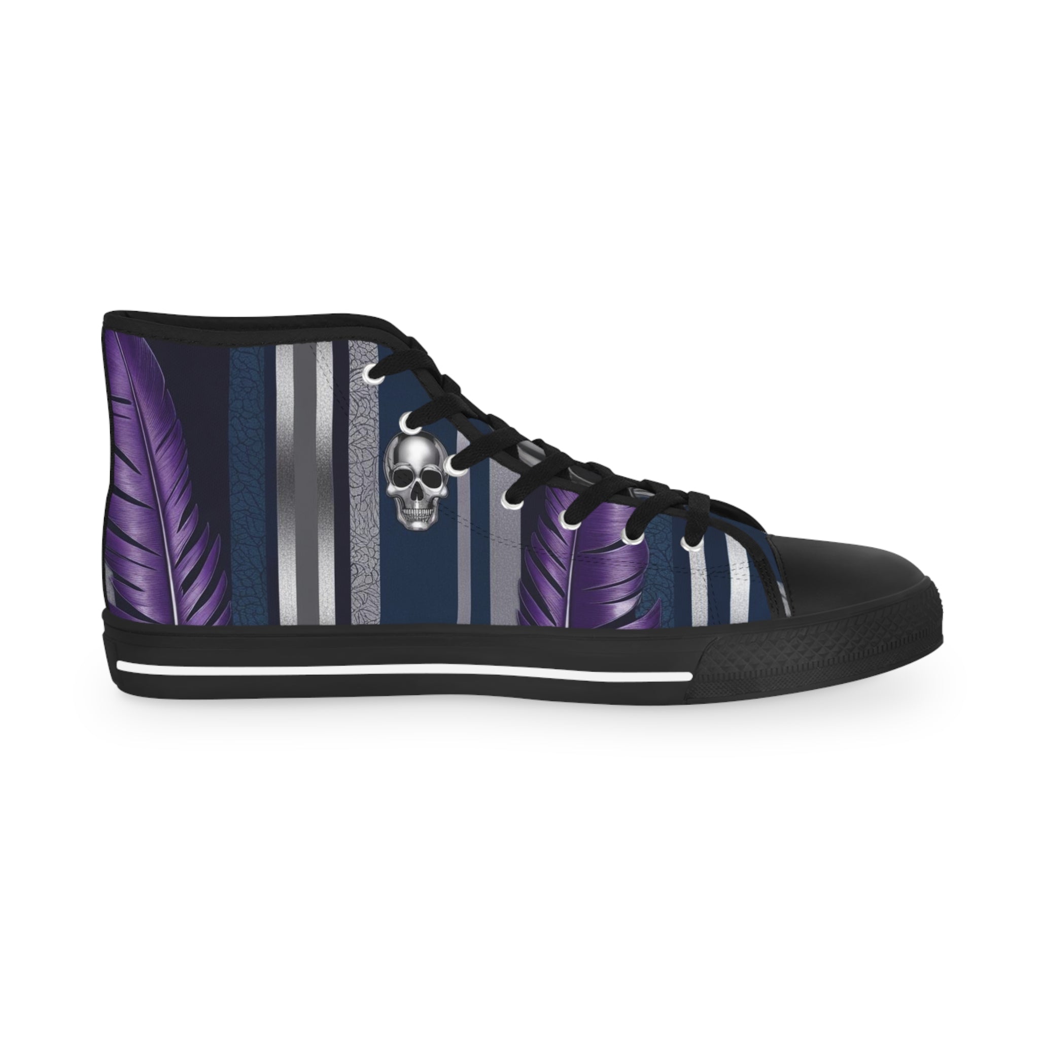 Stylish High Top Sneakers with Unique Abstract Design