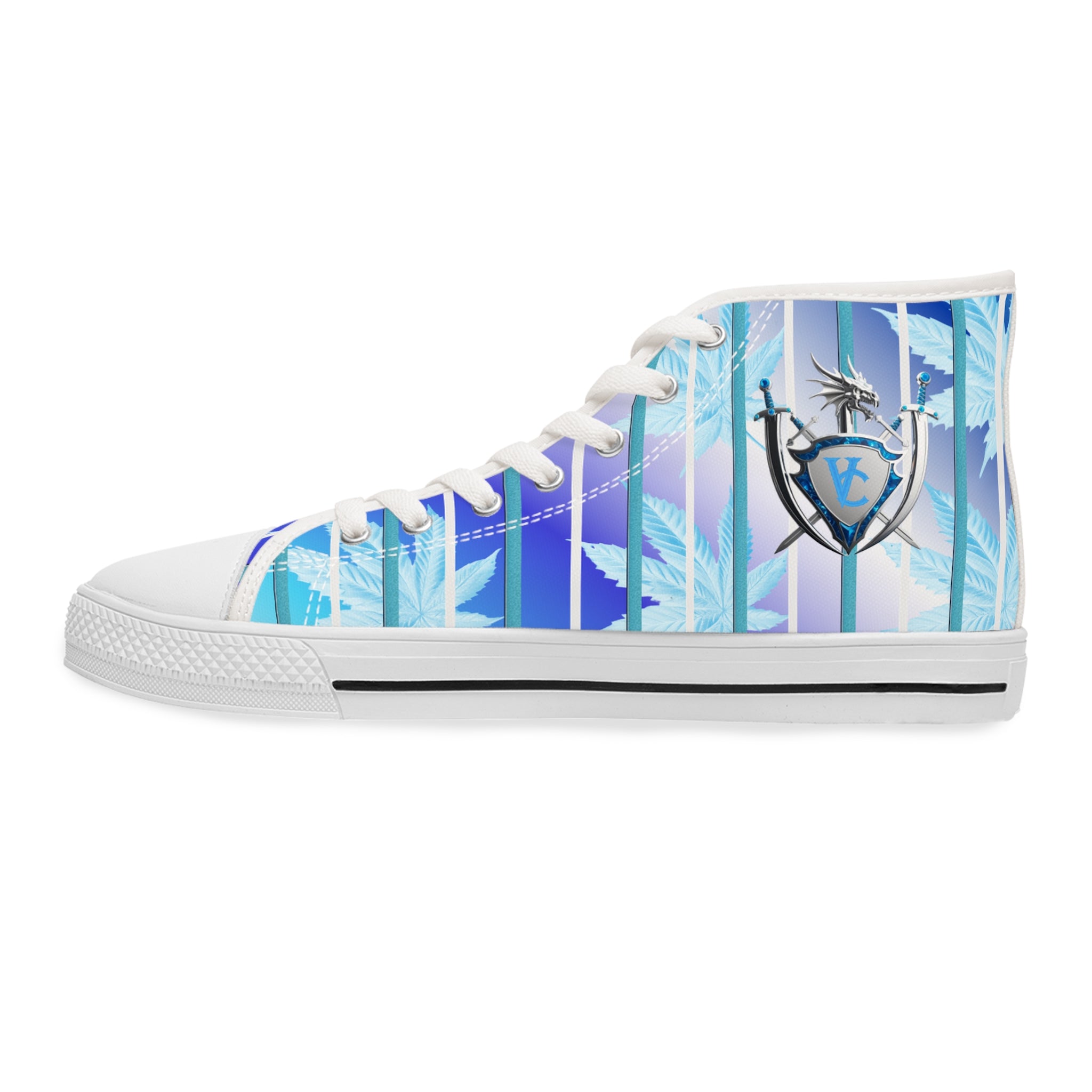 Stylish Women's High Top Sneakers with Feathers Design - Trendy Casual Footwear