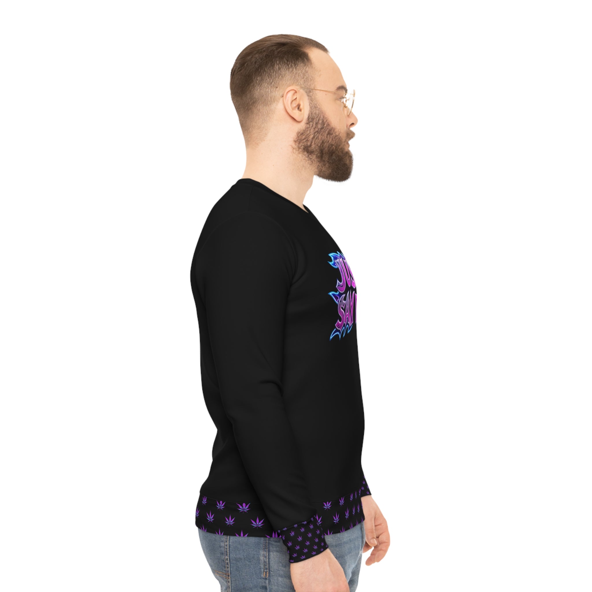 Lightweight Graphic Sweatshirt, Just Say No Sweatshirt