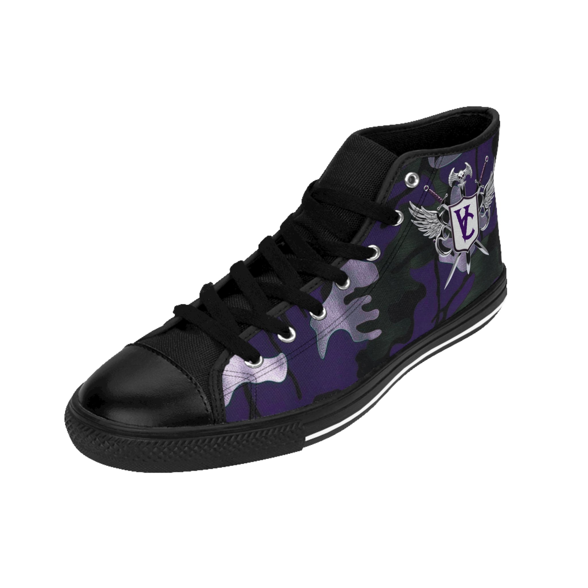 Men's Classic Camouflage Sneakers with Floral Design