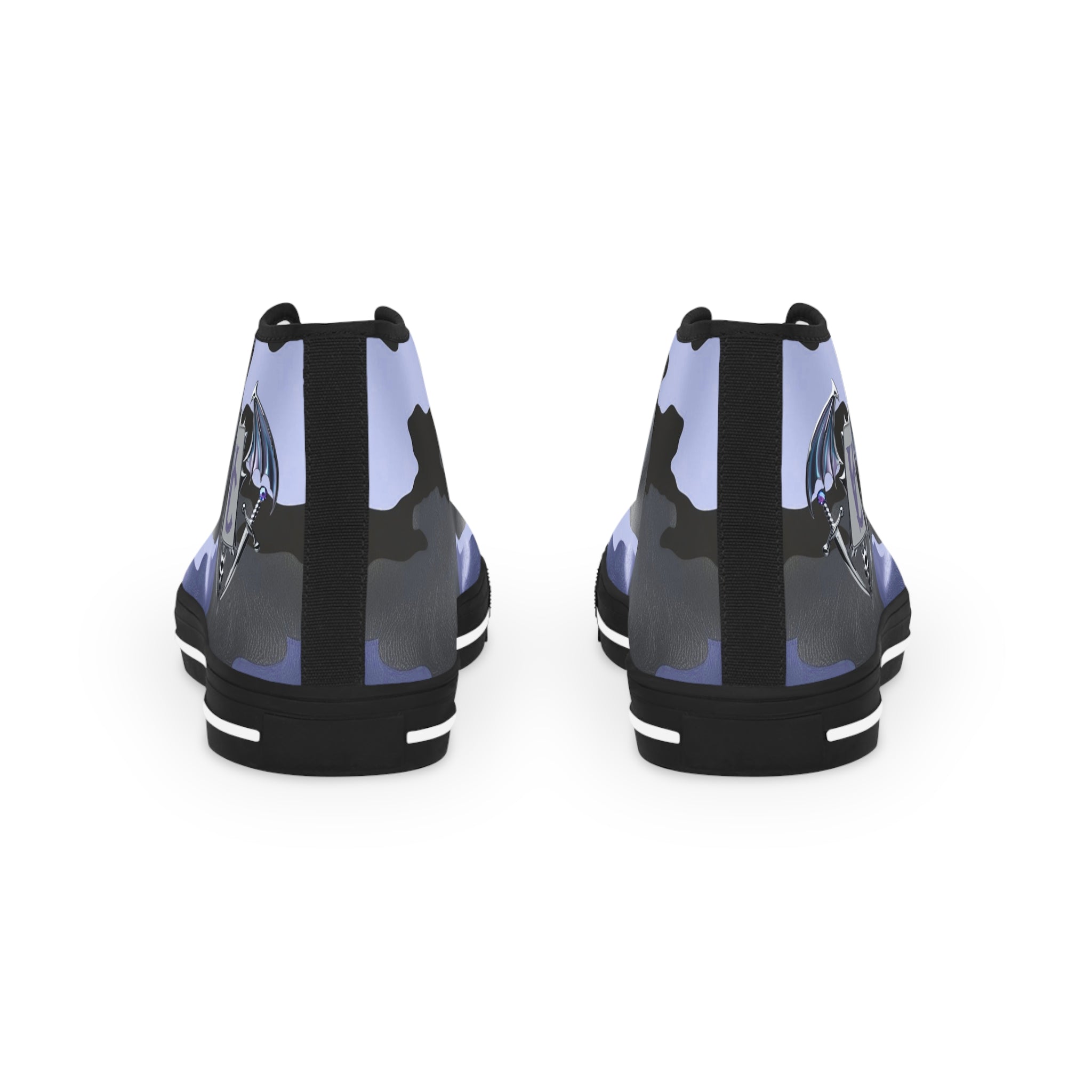 Men's High Top Sneakers - Cool Camo Design - Trendy Casual Footwear for Everyday Wear