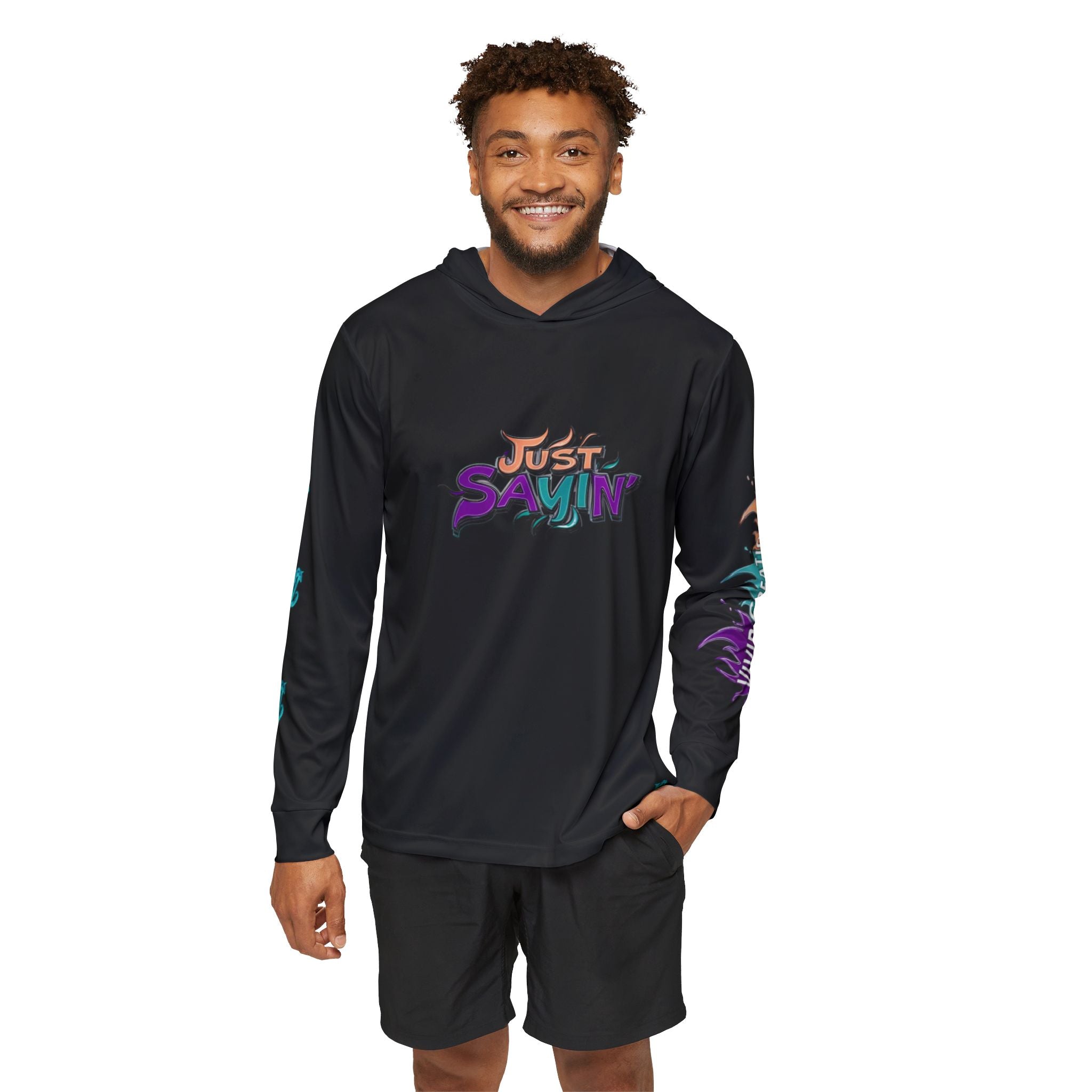 Men's Sports Warmup Hoodie, Just sayin Sports Hoodie