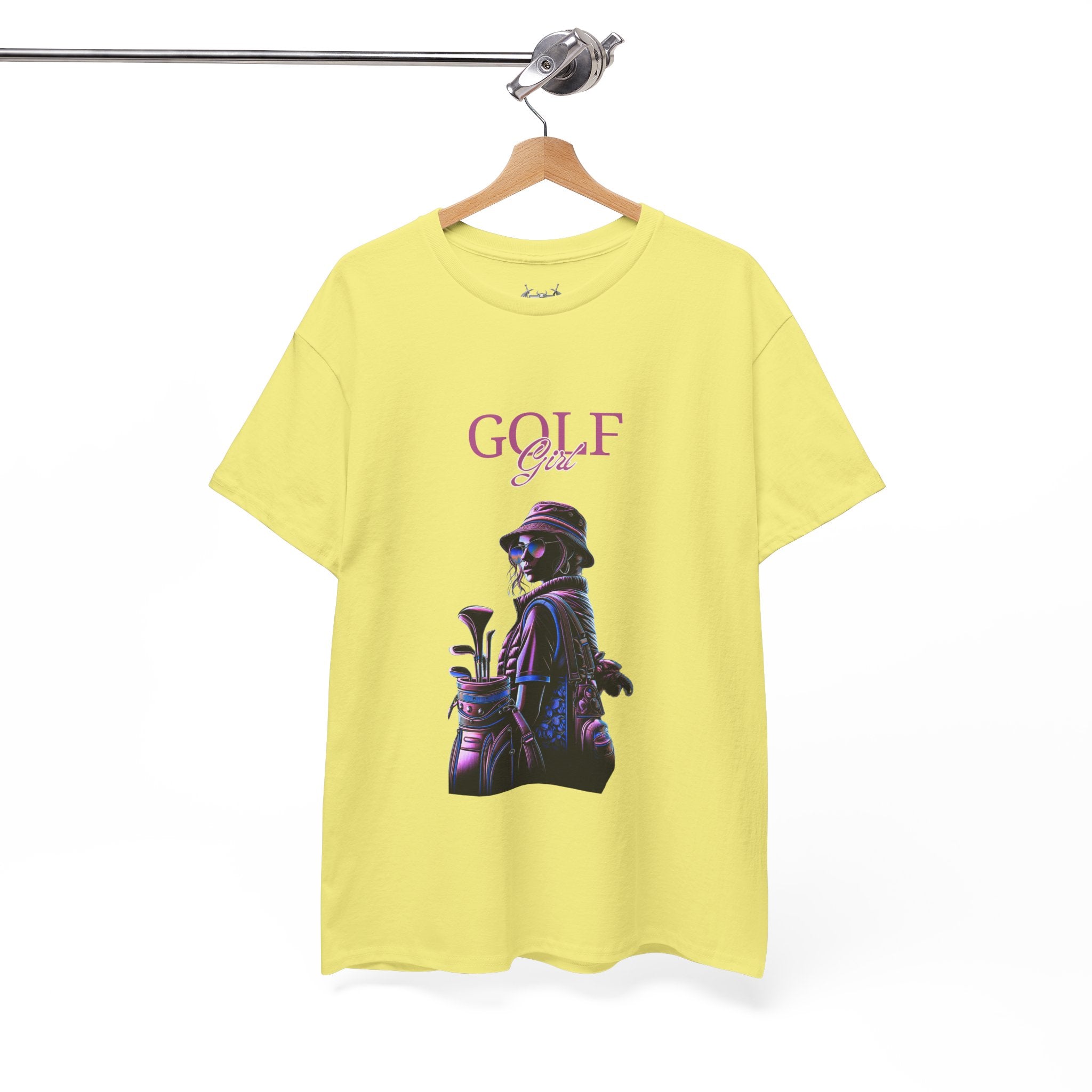 Golf Girl Unisex Heavy Cotton Tee - Stylish Golf Apparel for Enthusiasts