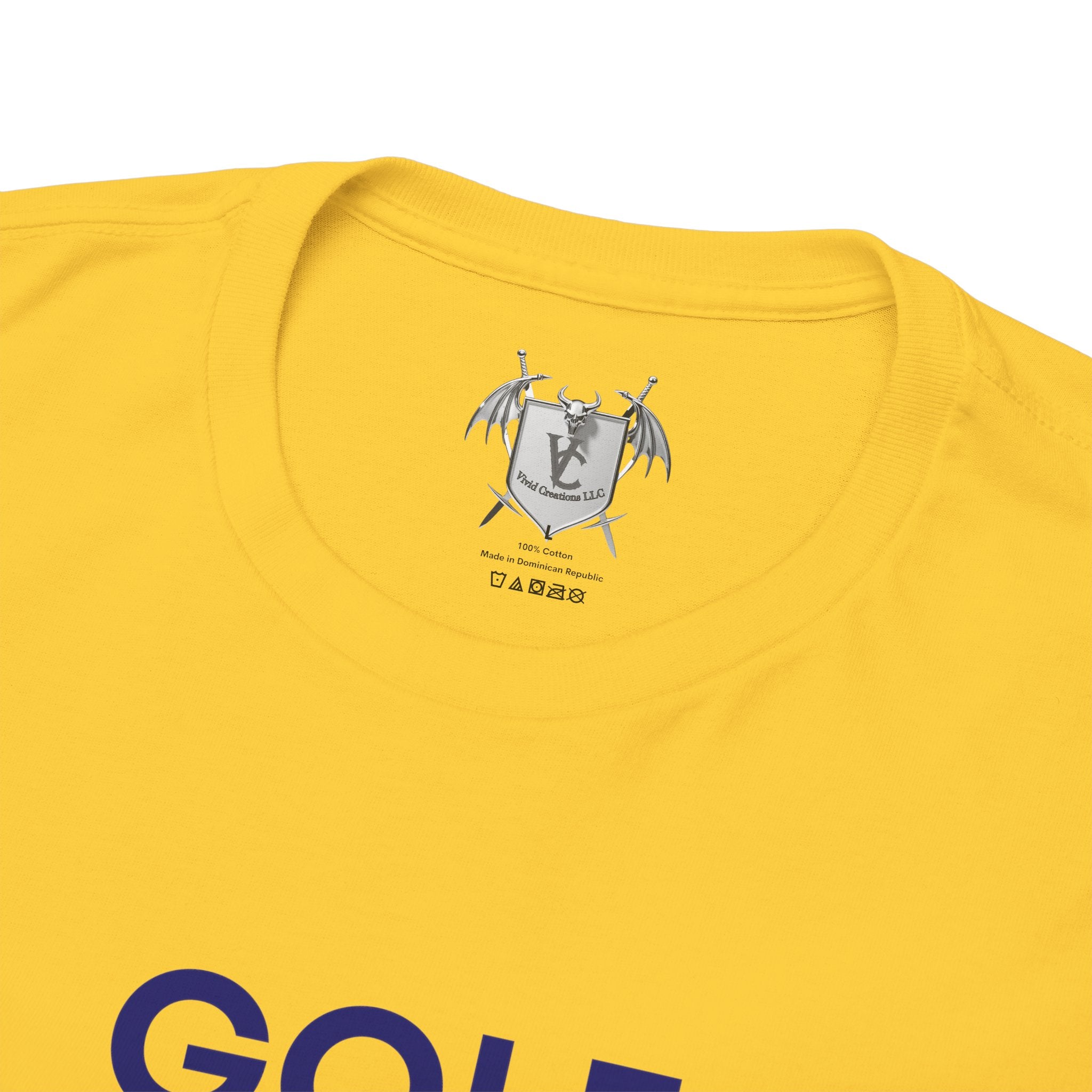 Golf Enthusiast Unisex Heavy Cotton Tee - Vibrant Golfer Design