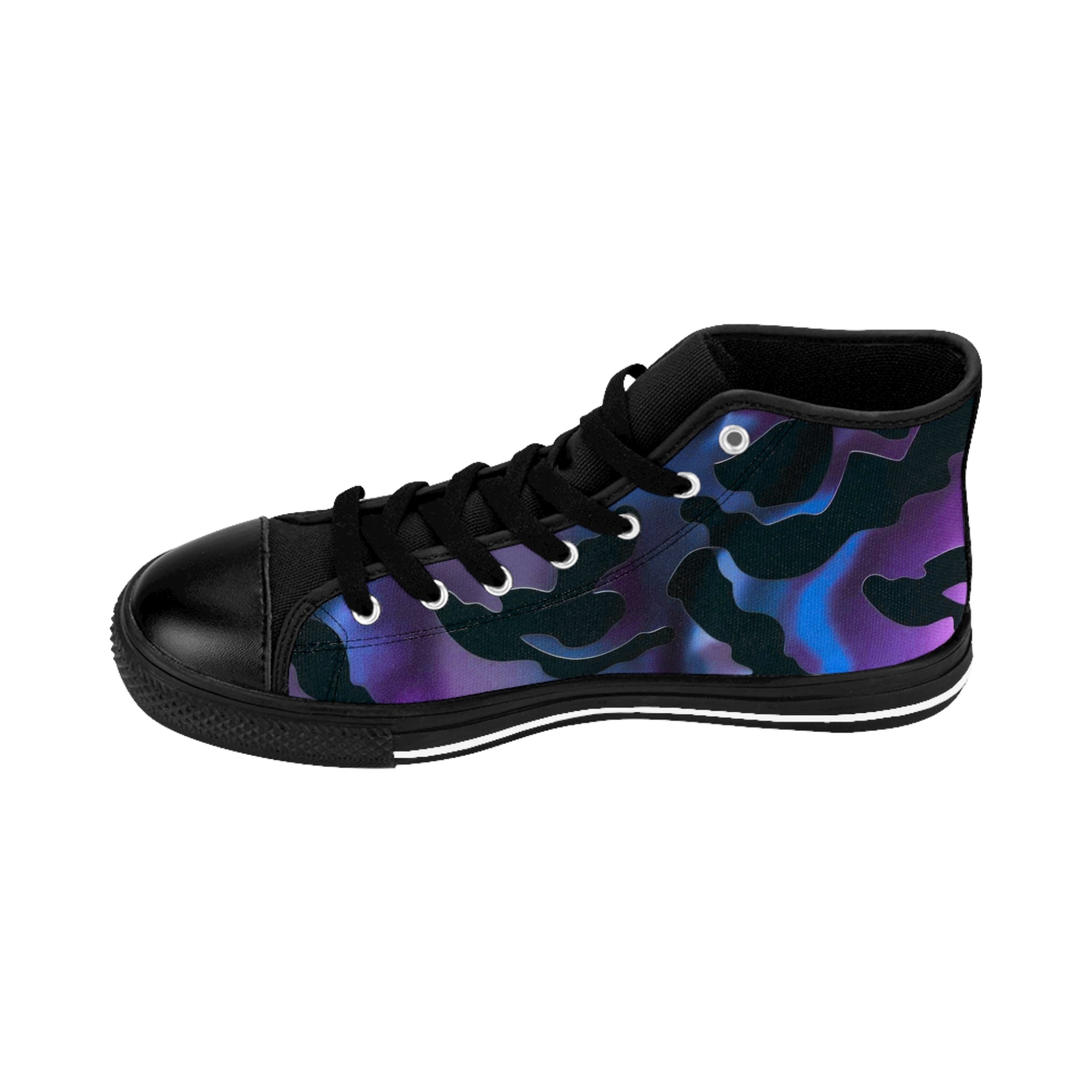Men's Classic Sneakers - Bold Camo Design for Trendsetters