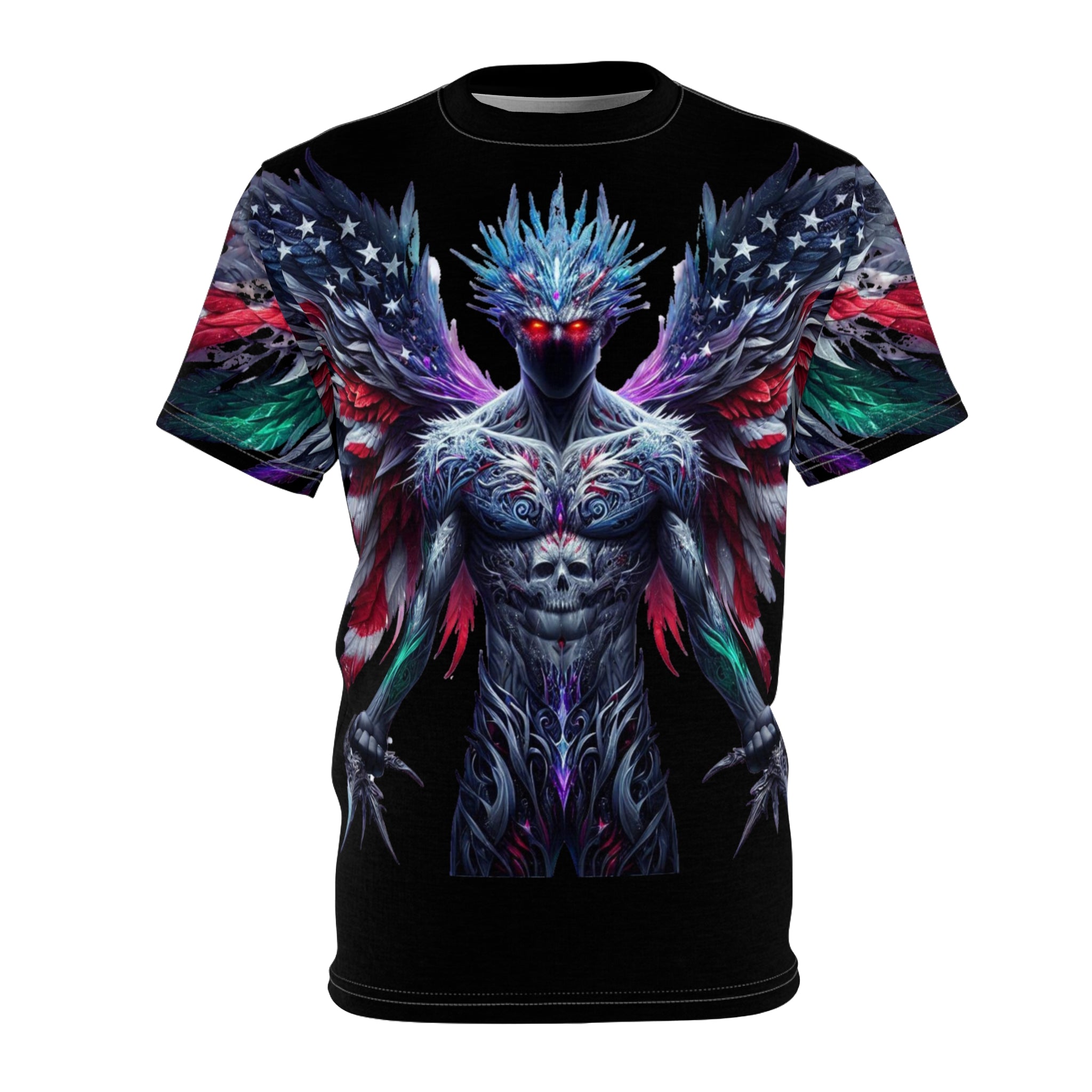 American Flag W/ Winged Male Silhouette's T-shirt
