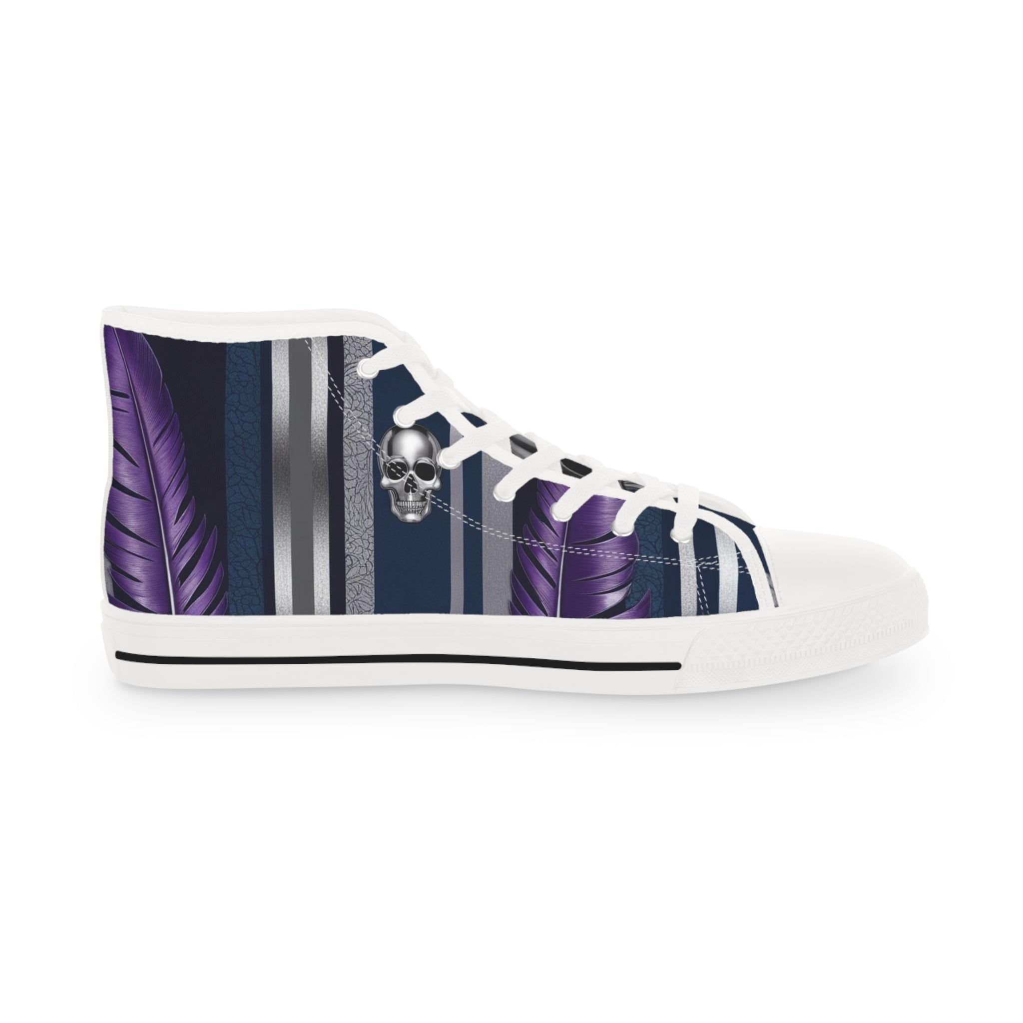 Stylish High Top Sneakers with Unique Abstract Design