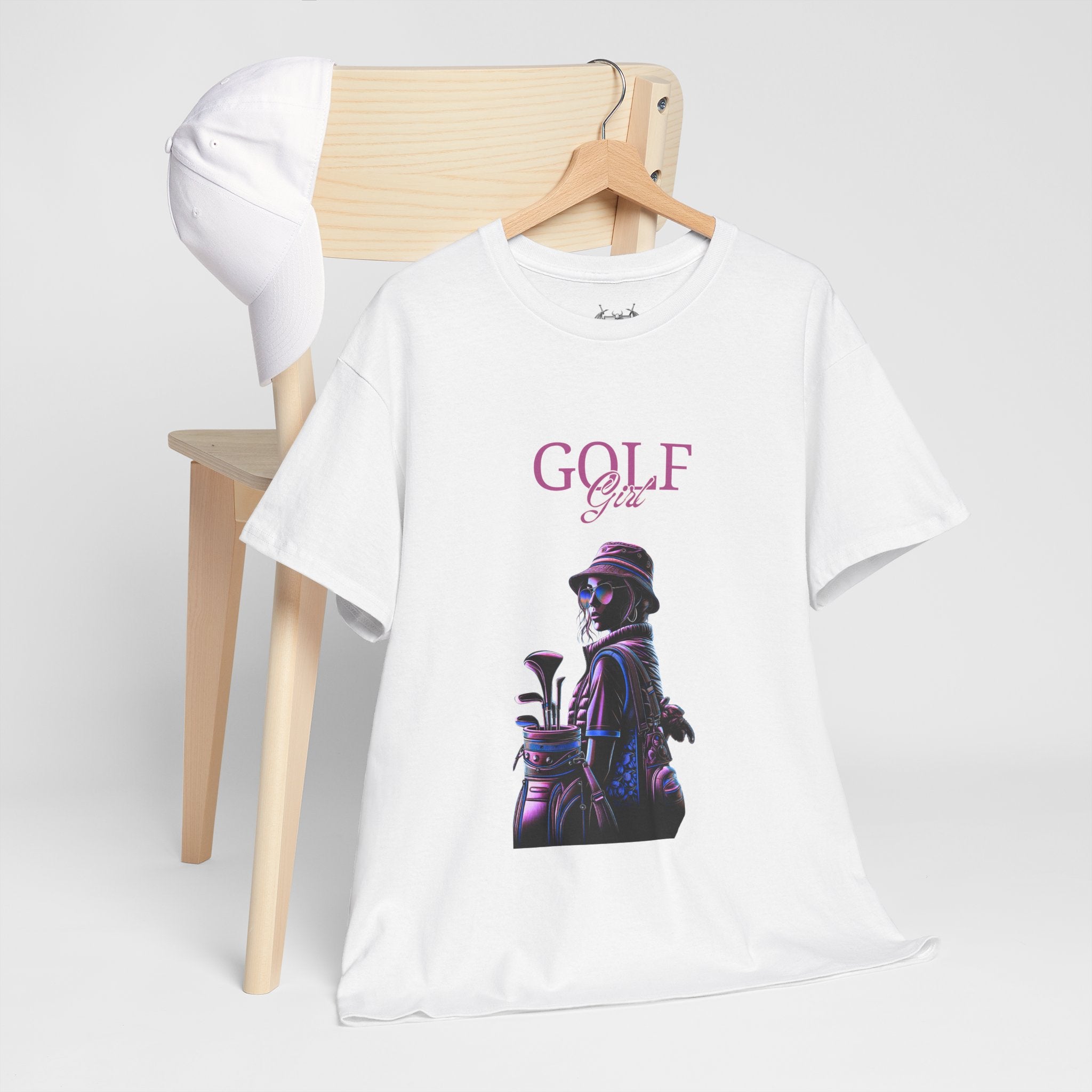 Golf Girl Unisex Heavy Cotton Tee - Stylish Golf Apparel for Enthusiasts