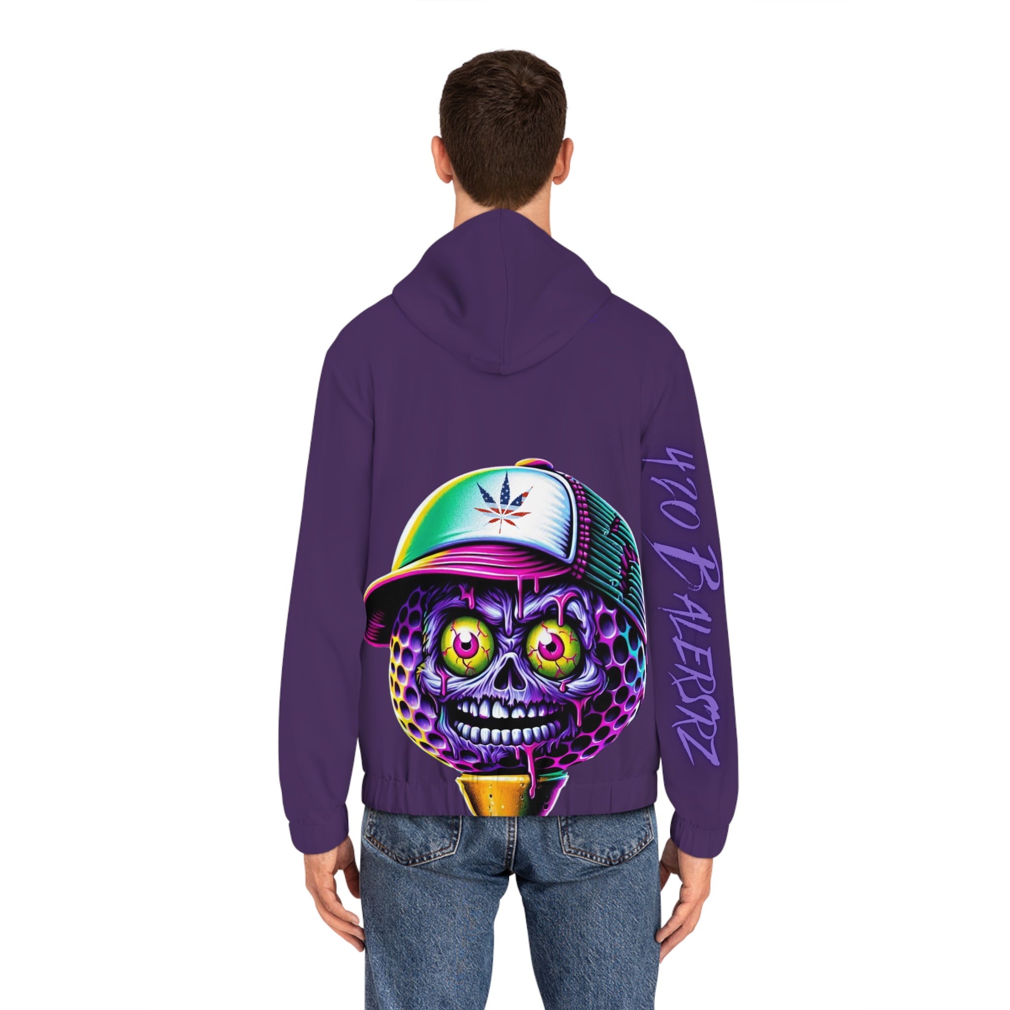 420 Ballerz 009 Hoodie, Full-Zip Golf Hoodie