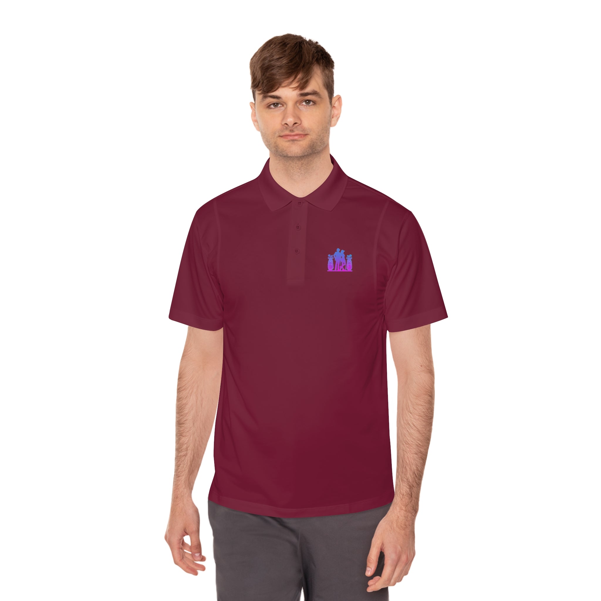 Men's Sport Polo Shirt - Casual Style with Graphic Design for Active Lifestyle