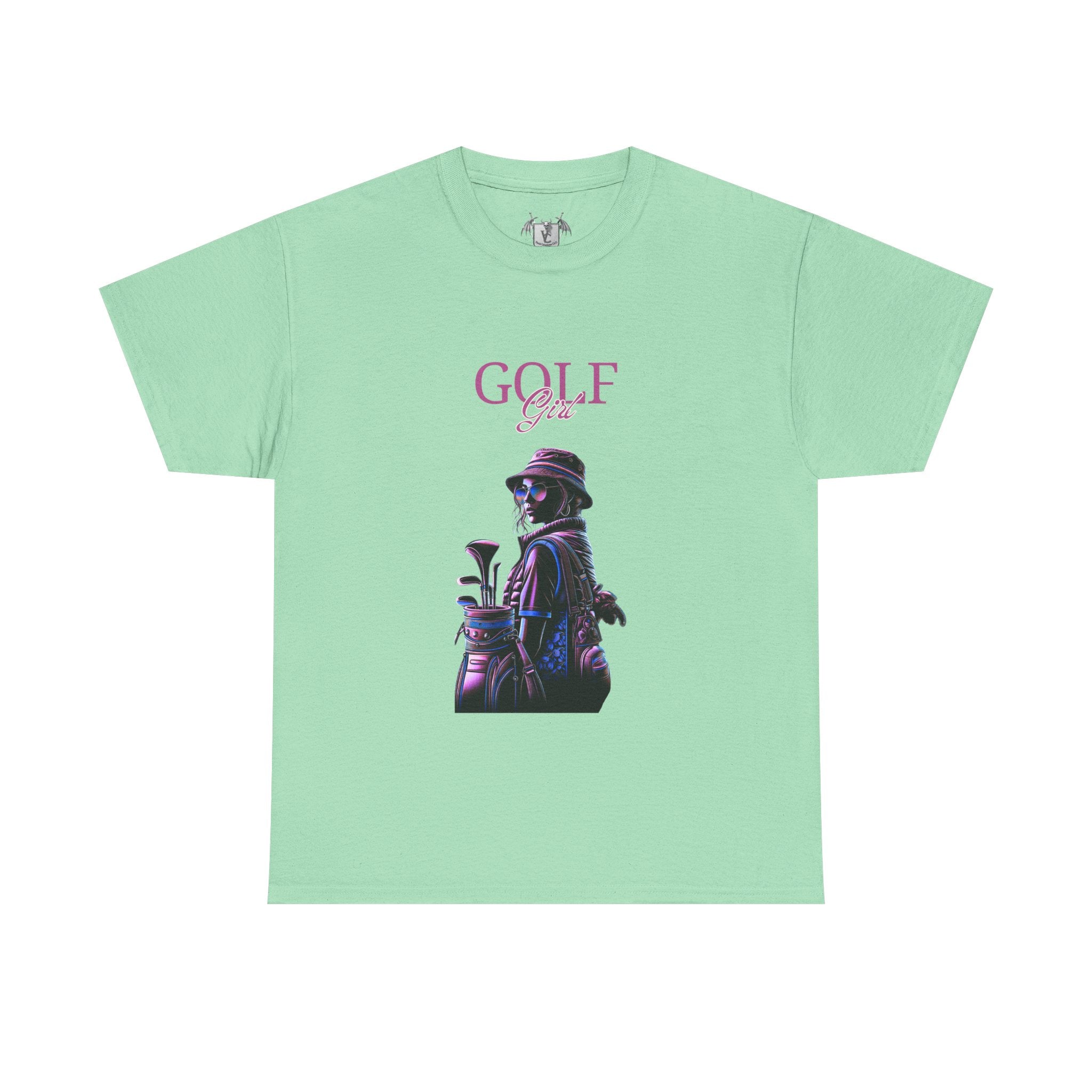 Golf Girl Unisex Heavy Cotton Tee - Stylish Golf Apparel for Enthusiasts