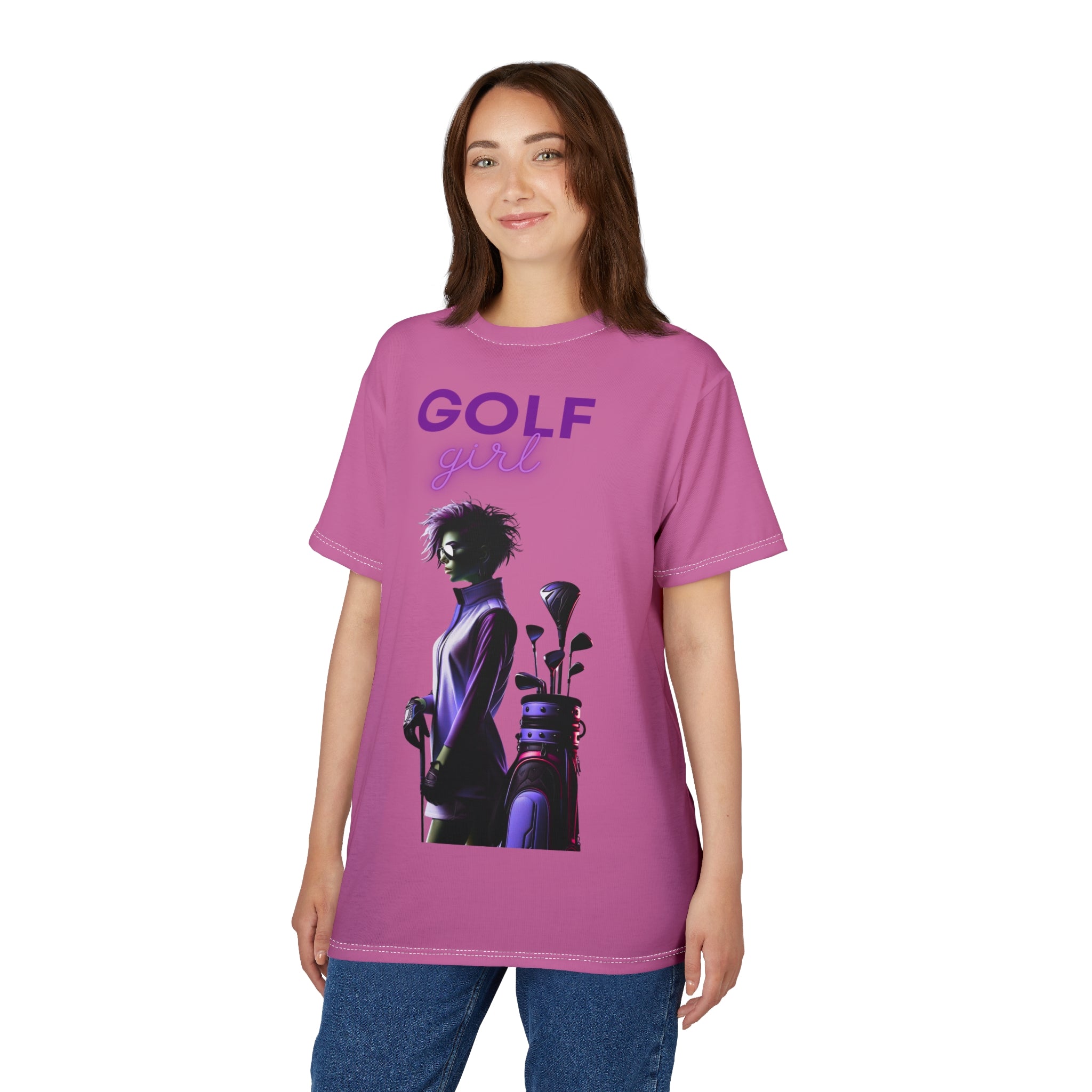 Golf Girl Unisex Cut & Sew Tee - Stylish Gamer Apparel for Golf Lovers