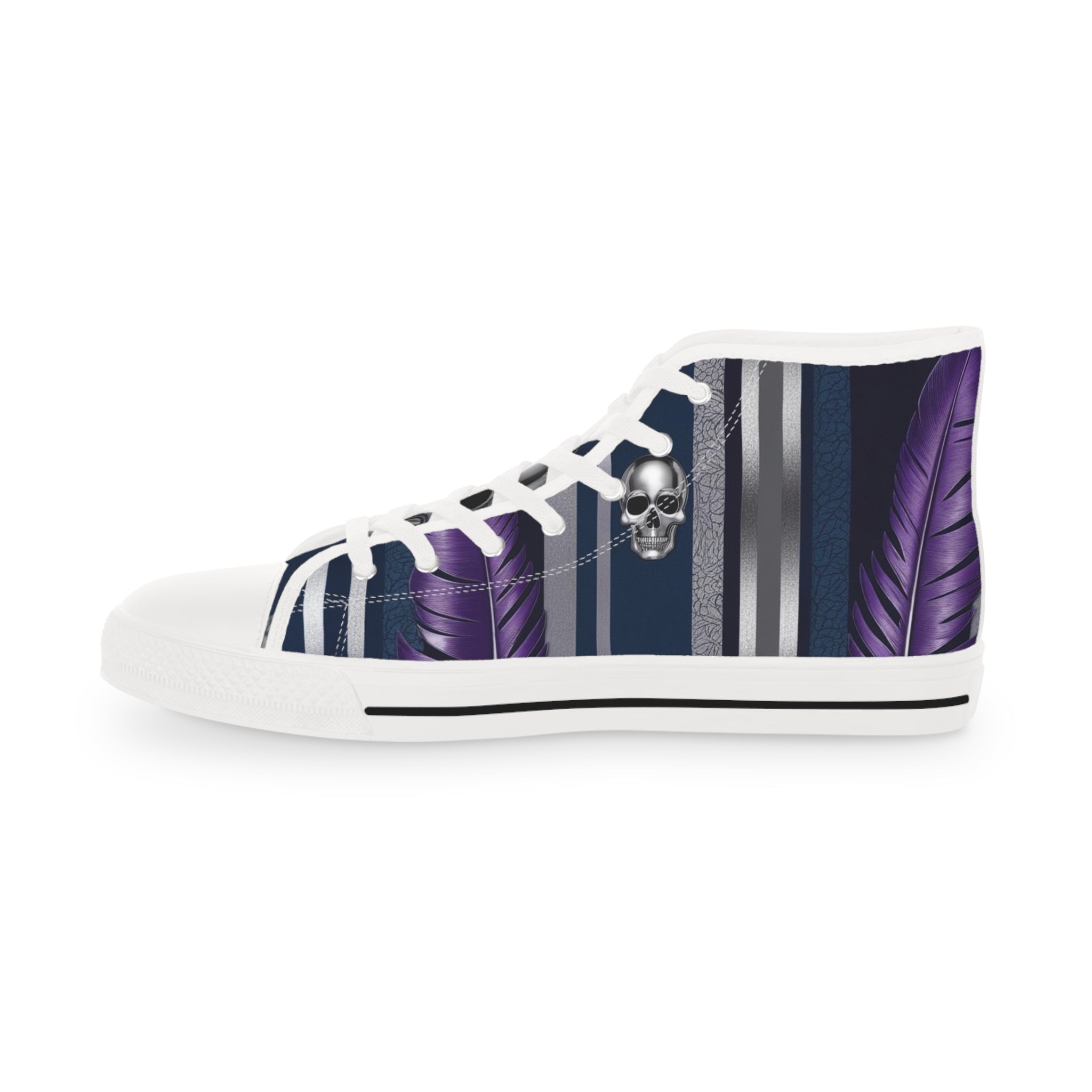 Stylish High Top Sneakers with Unique Abstract Design