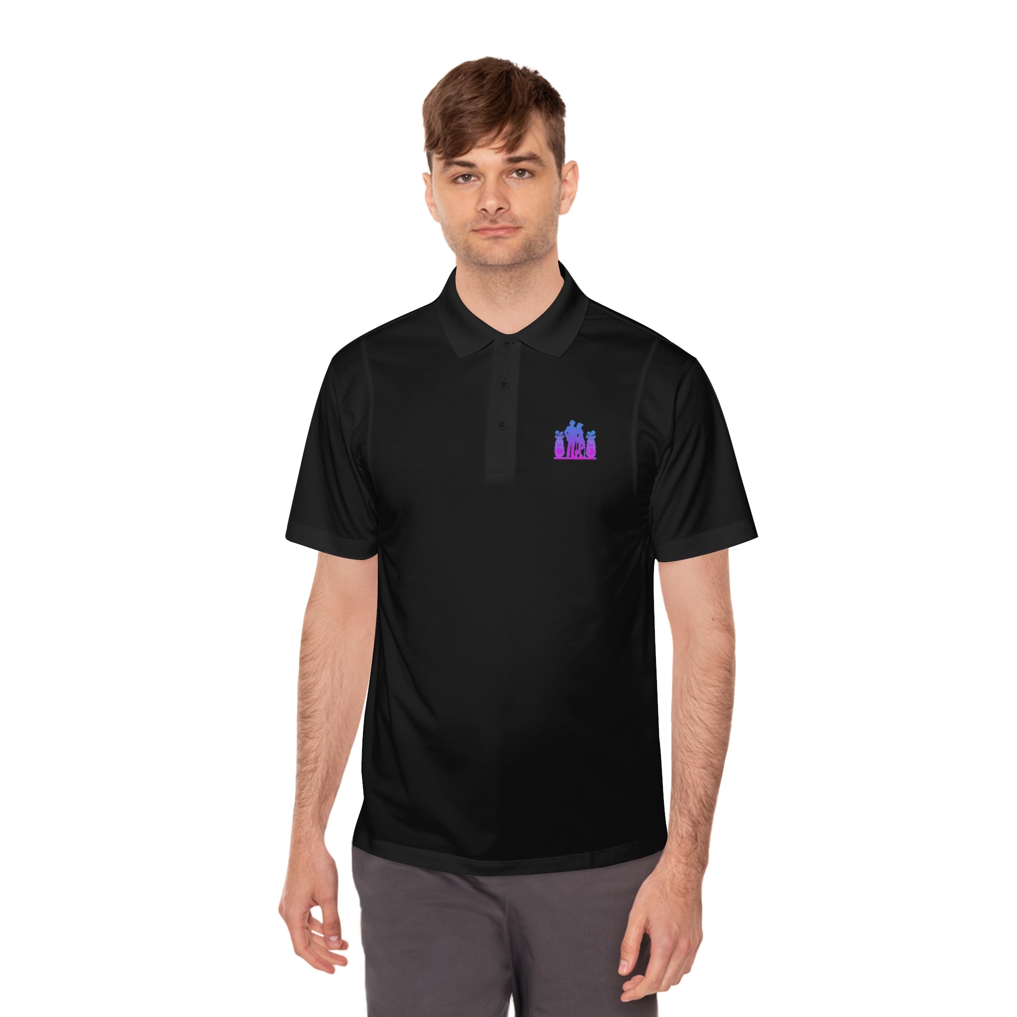 Men's Sport Polo Shirt - Casual Style with Graphic Design for Active Lifestyle