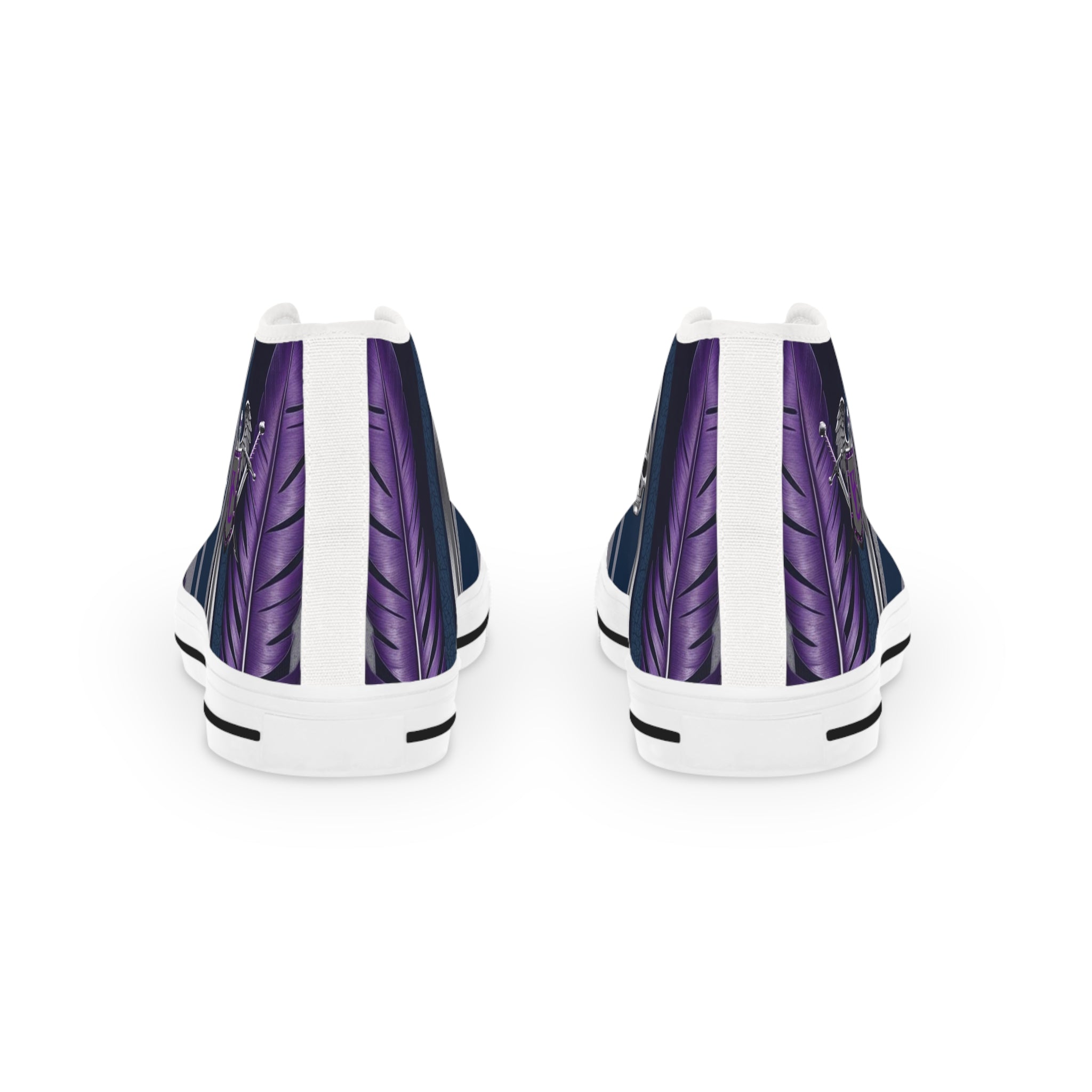 Stylish High Top Sneakers with Unique Abstract Design