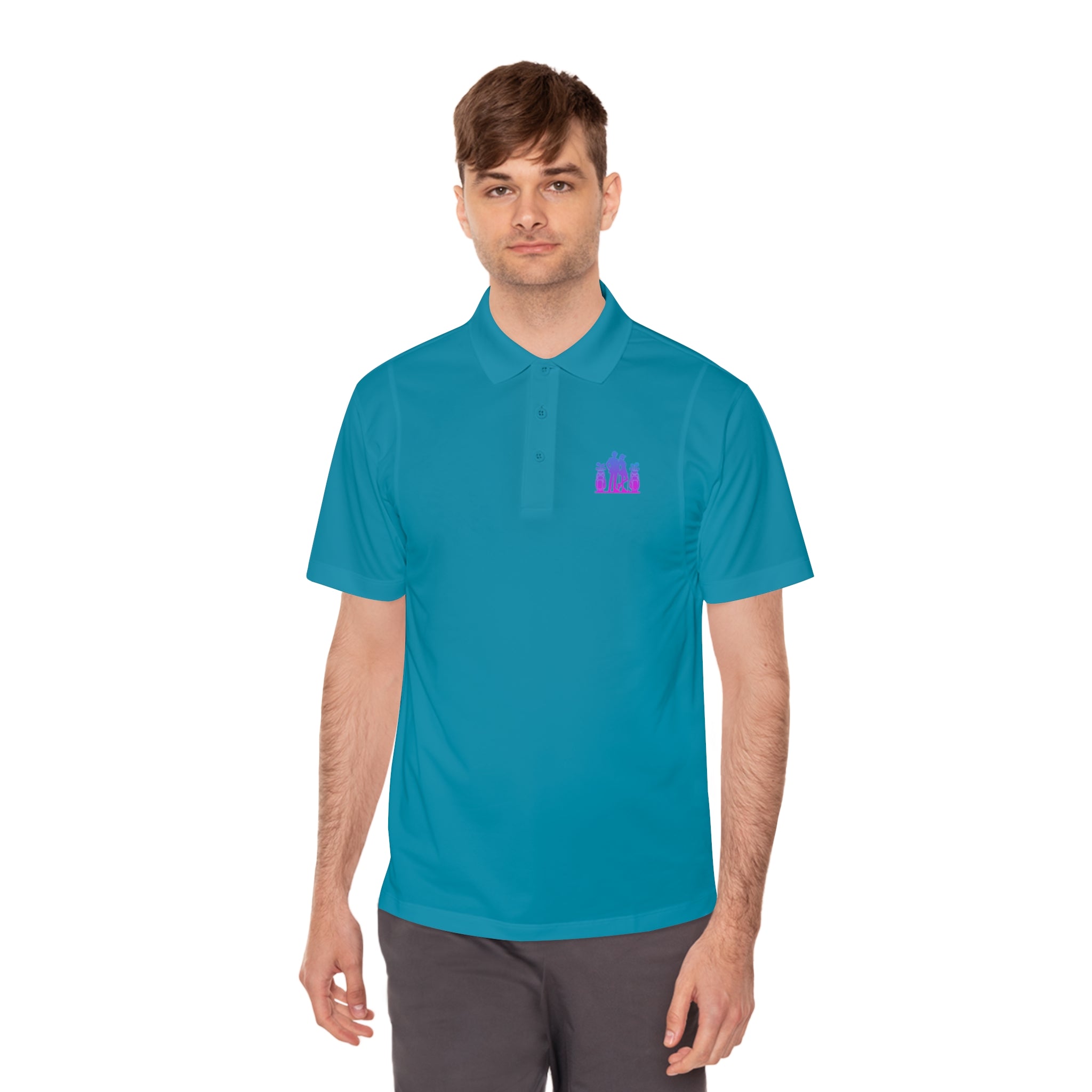 Men's Sport Polo Shirt - Casual Style with Graphic Design for Active Lifestyle