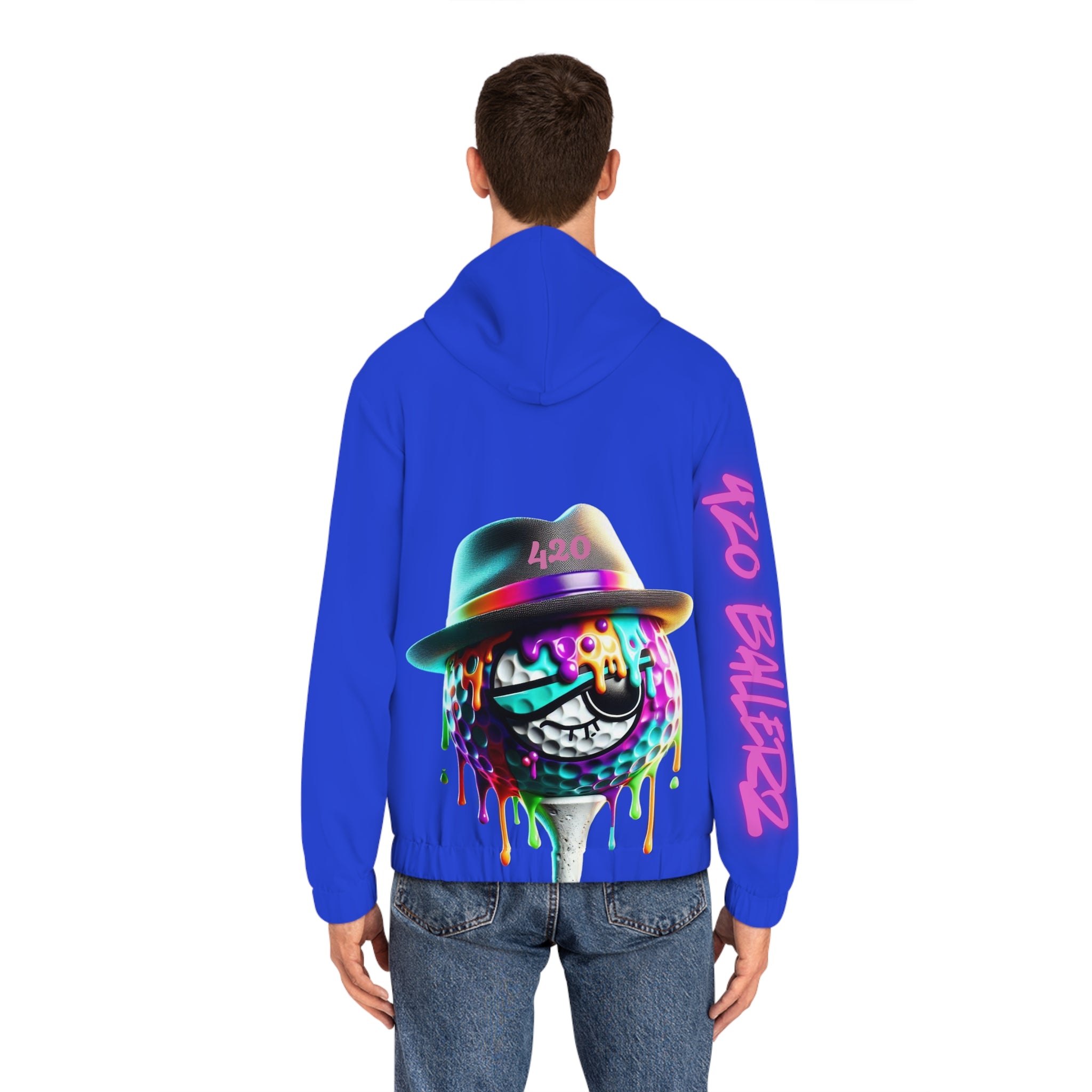420 Ballerz 014 Hoodie, Full-Zip Golf Hoodie