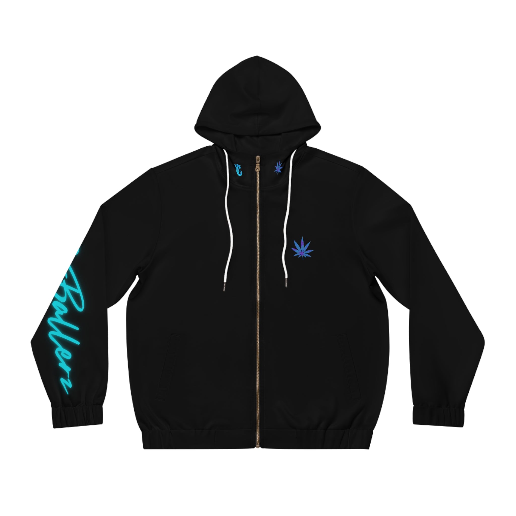 420 Ballerz 001 Hoodie, Full-Zip Golf Hoodie