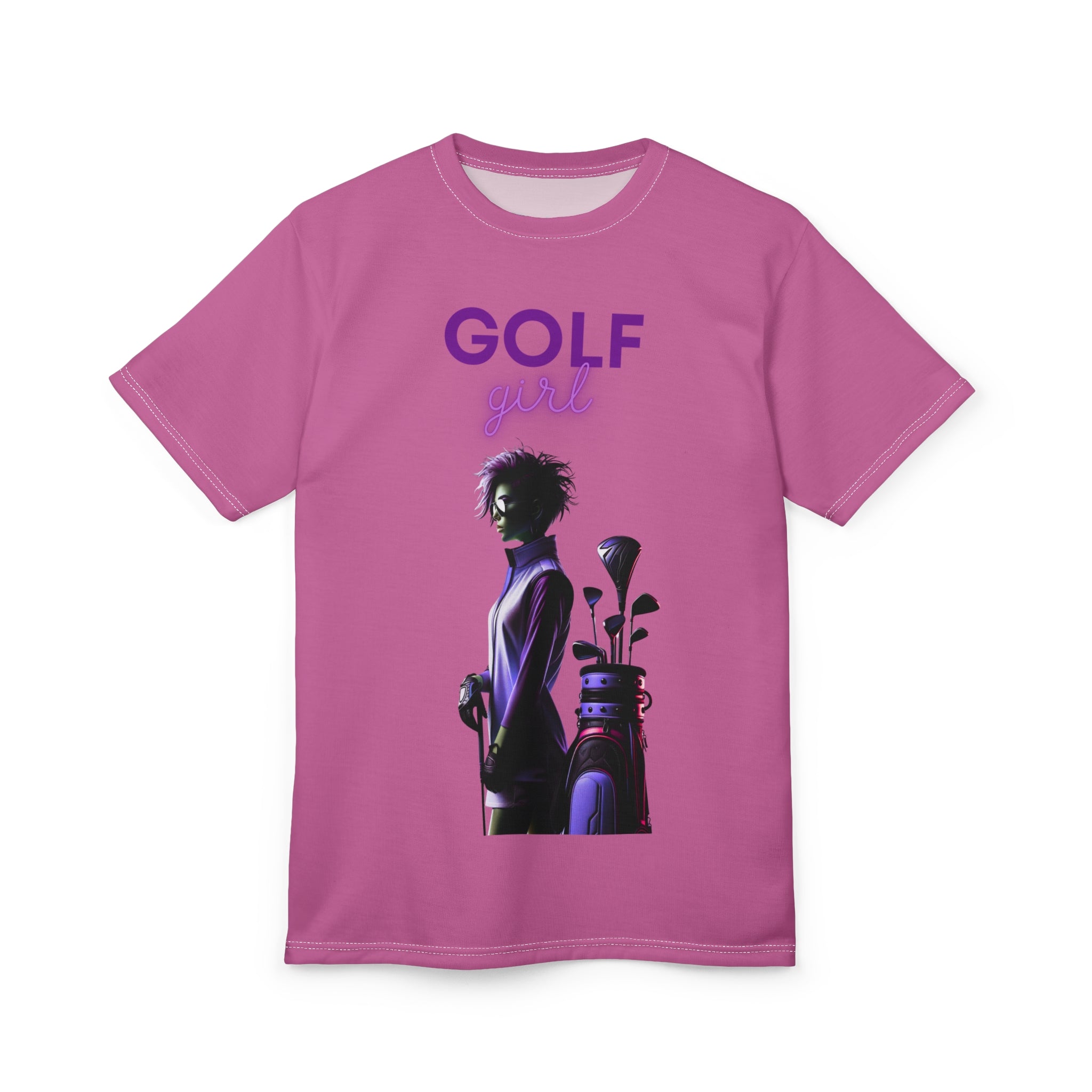 Golf Girl Unisex Cut & Sew Tee - Stylish Gamer Apparel for Golf Lovers