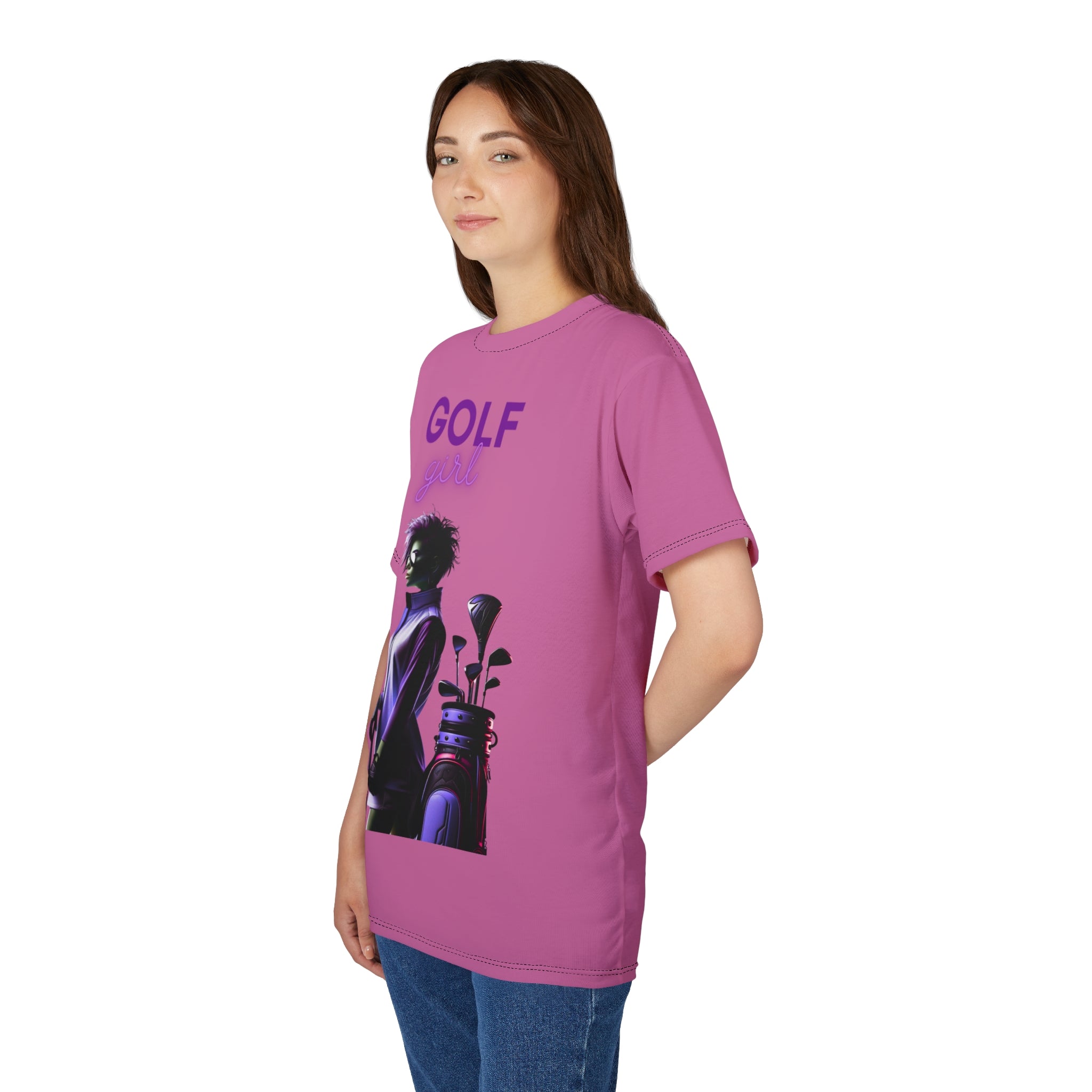 Golf Girl Unisex Cut & Sew Tee - Stylish Gamer Apparel for Golf Lovers