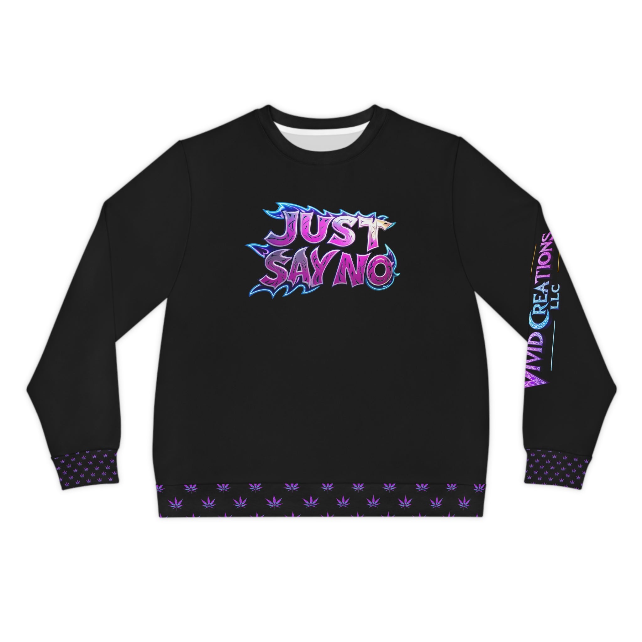 Lightweight Graphic Sweatshirt, Just Say No Sweatshirt