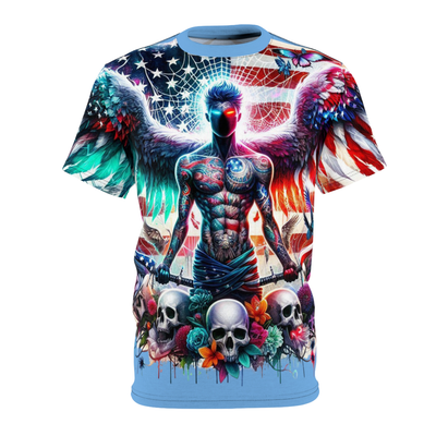 American Flag W/ Winged Male Silhouette T-shirt