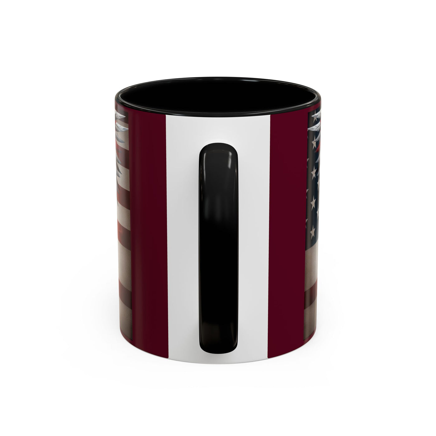 American Flag Coffee Mug (11, 15oz), W/ Winged Silhouettes