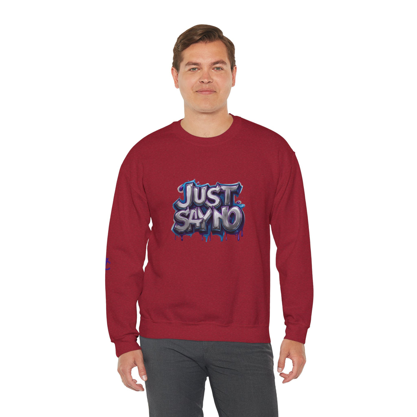 Lightweight Graphic Sweatshirt, Vivid Creations Just Say No Sweatshirt